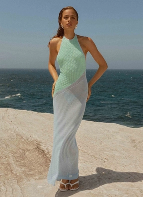 Timeless Piece Caspa Crochet Maxi Dress - Multi