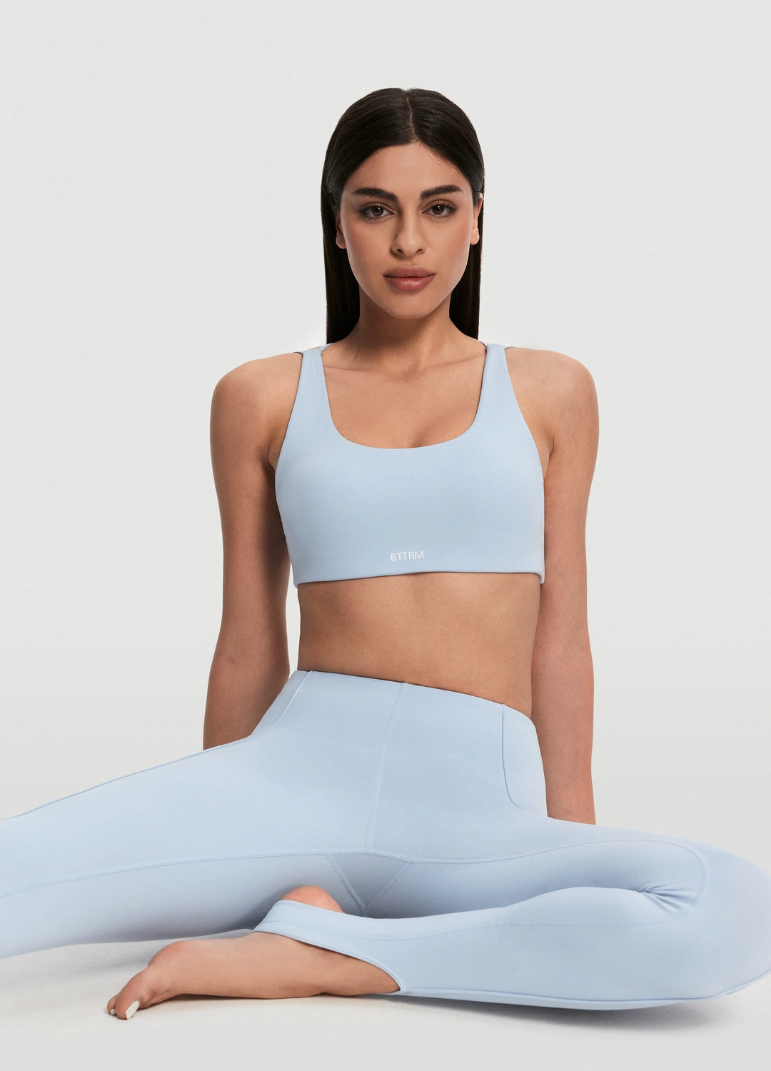 High-Rise Stirrup Leggings Smooth Finish Neutral Wear