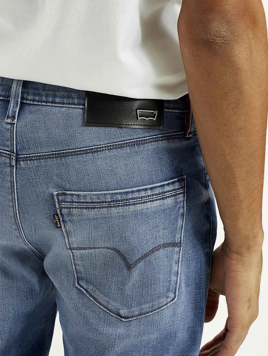 General Fit Men's Redloop 512 Indigo Slim Tapered Fit Mid Rise Jeans