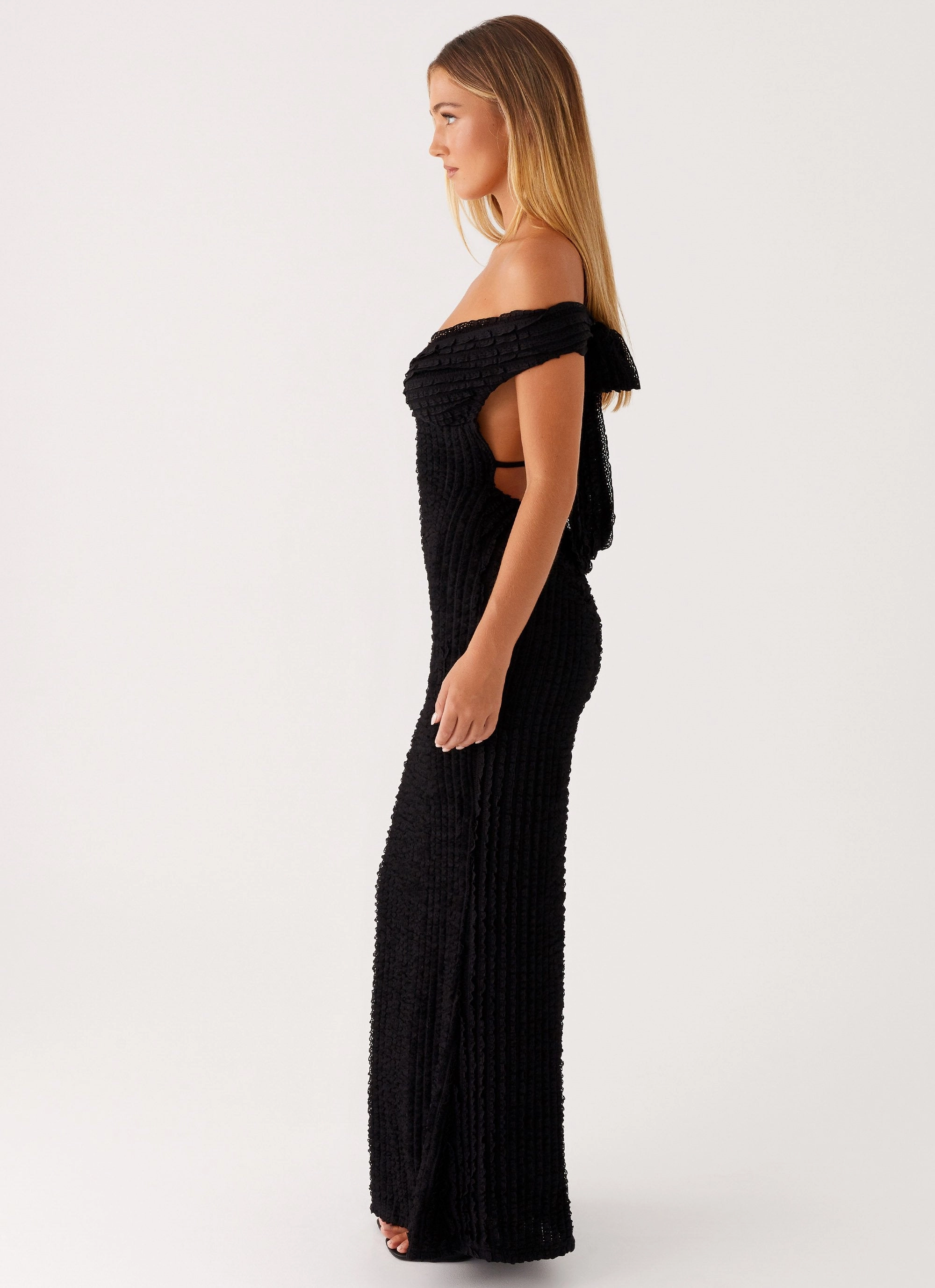 Relaxed Comfort Look AntiFrayEdging Chantelle Maxi Dress - Black