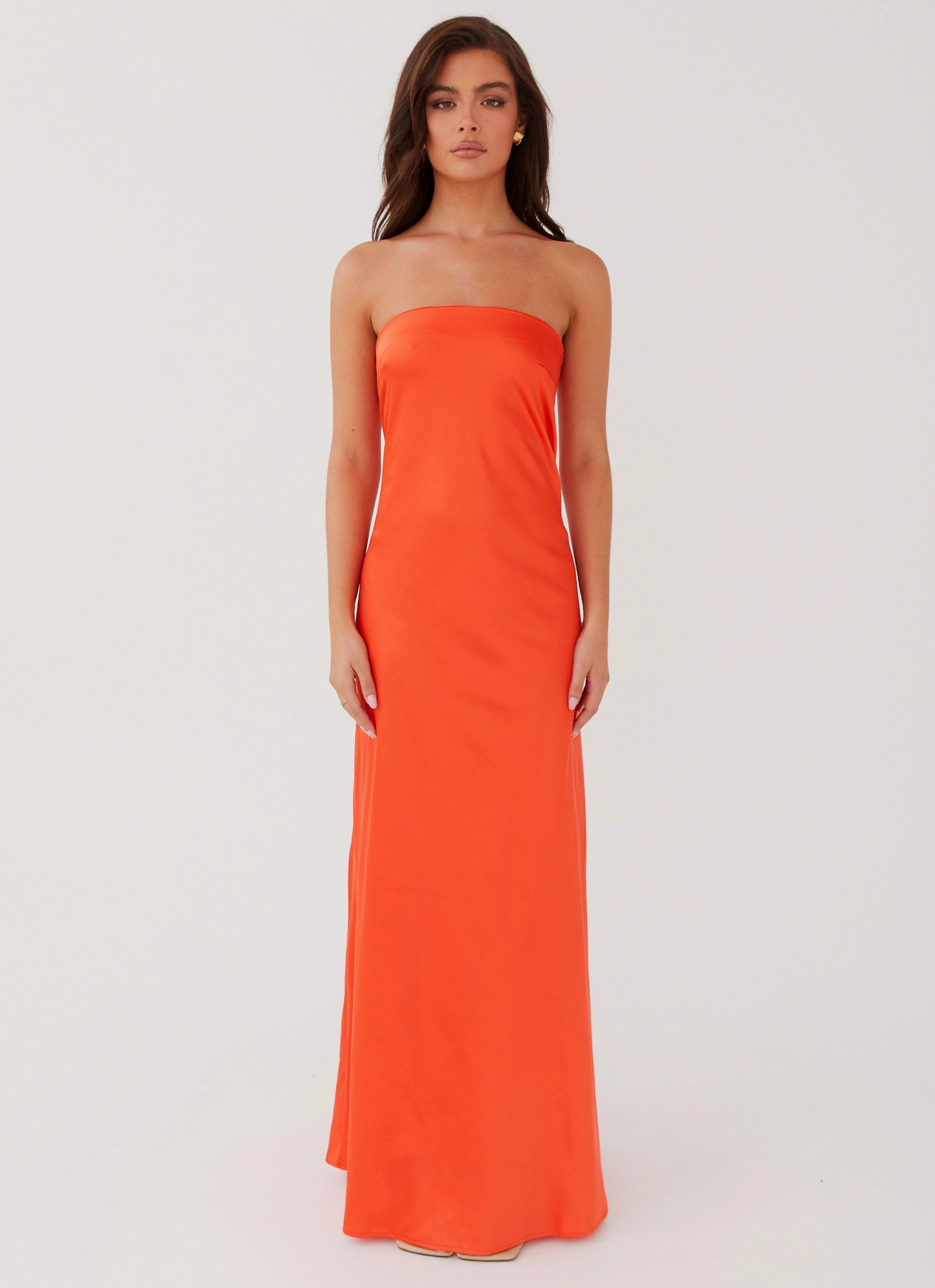 Soft Structure Open Back Chantelle Strapless Maxi Dress - Sunset