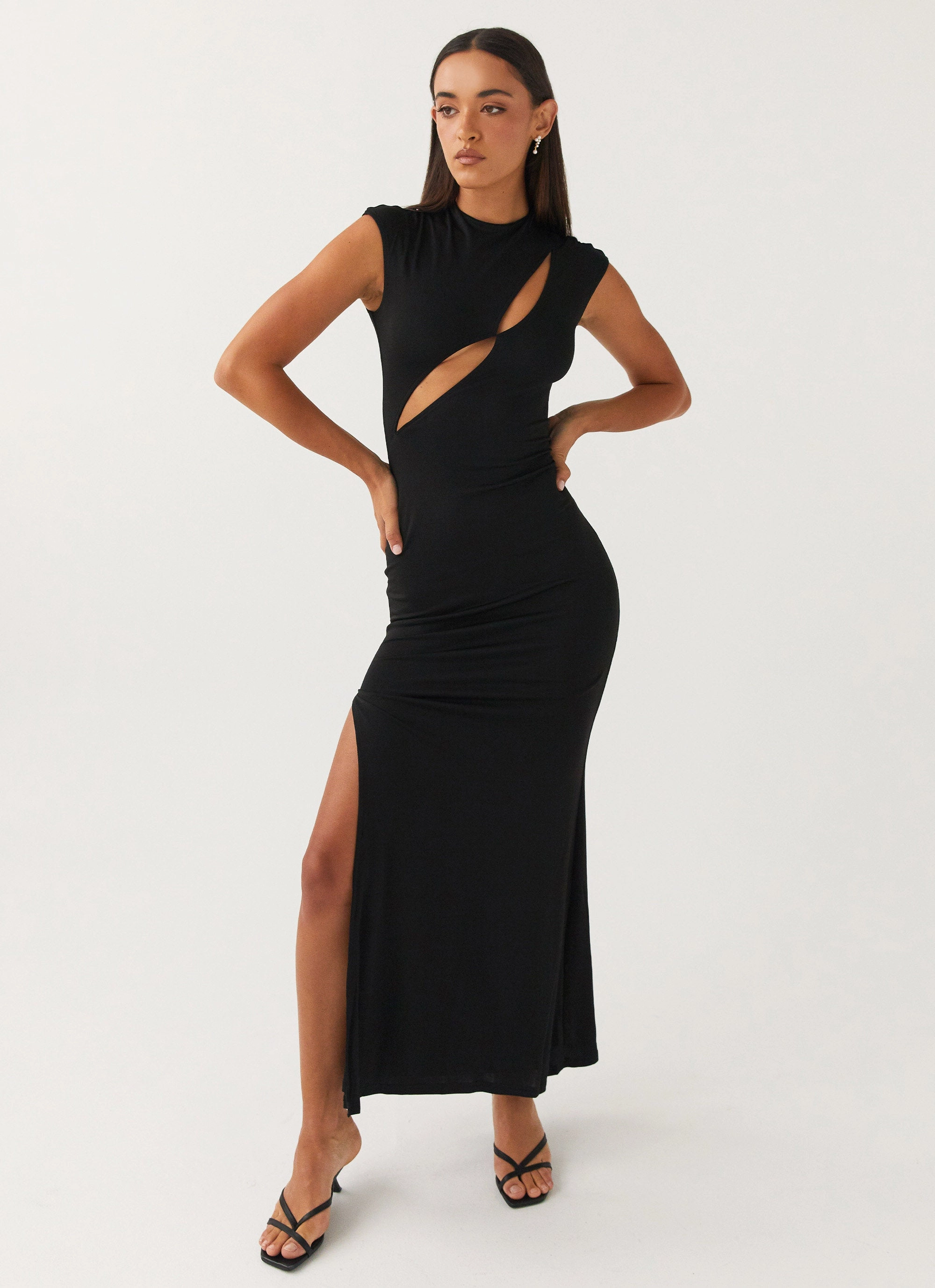 Versatile Layer Wear Special Affair Maxi Dress - Black