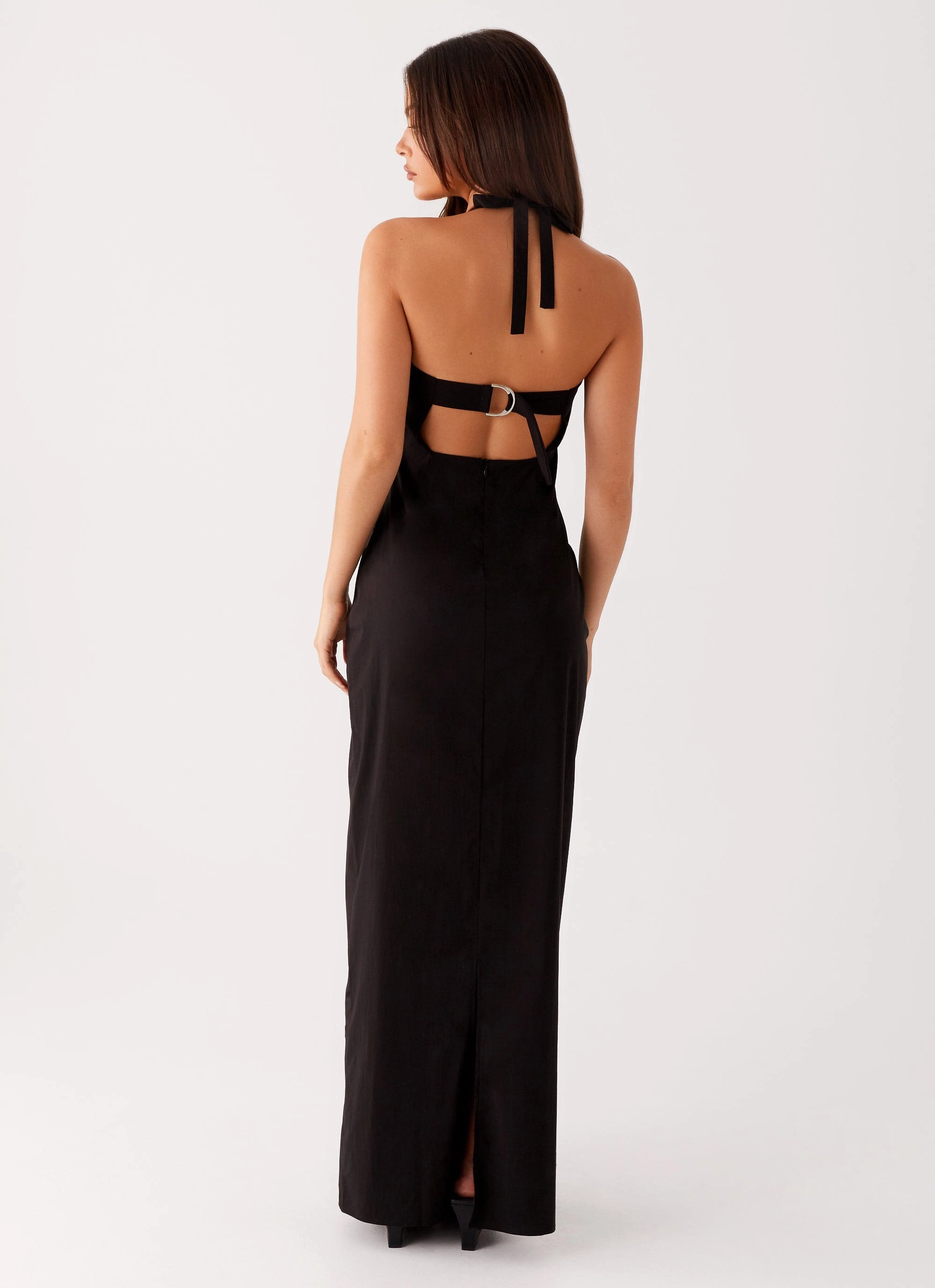 Eco-friendly Sharp Finish Cheryl Maxi Dress - Black