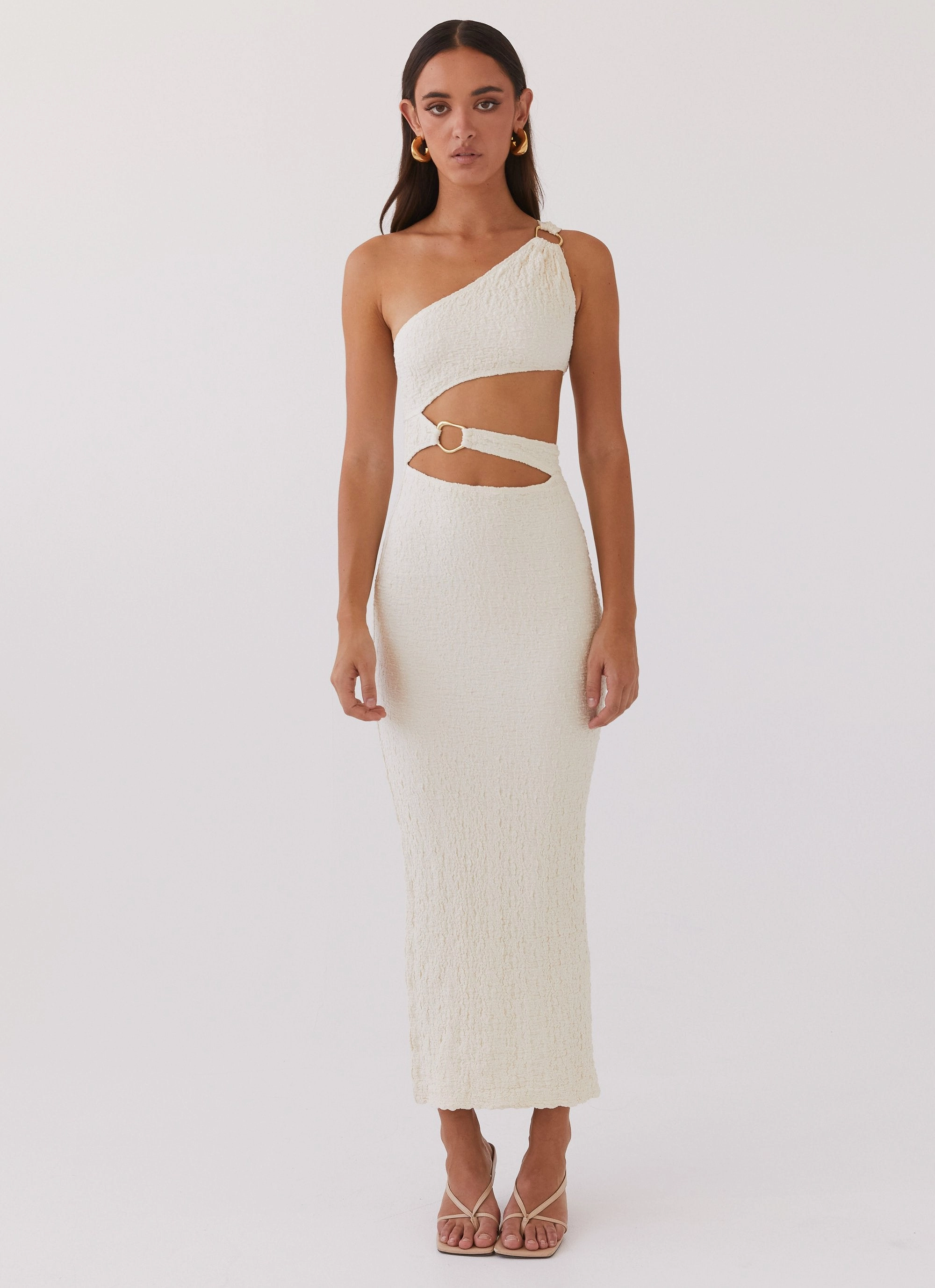 North Haven Maxi Dress - Ivory Wave Soft Vibes