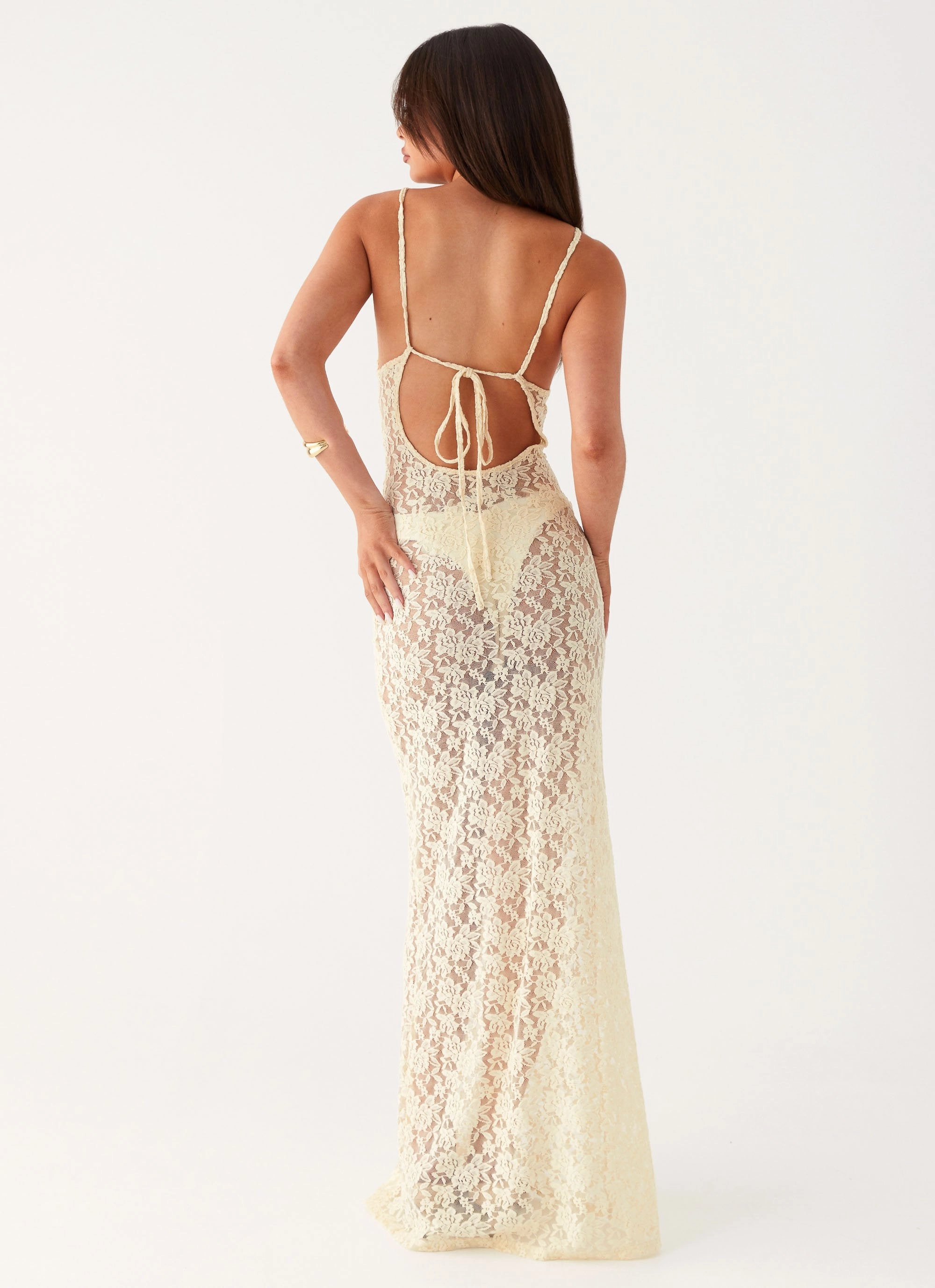 Promised Land Lace Maxi Dress - Ivory packable Daily Confidence