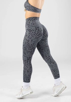 Reluna Original Sculptseam? Legging Grey Tiger Postpartum Fit Airport Travel
