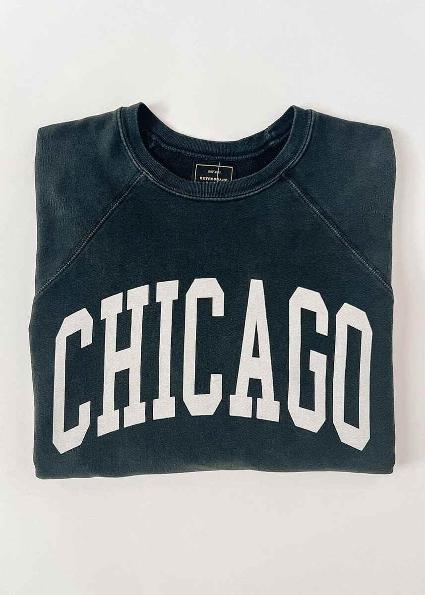 Chicago Classic Crew Sweatshirt - Vintage Black Low Impact Production