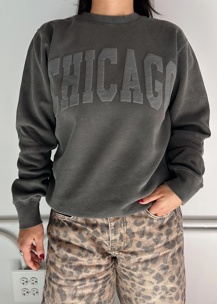 Chicago Collegiate Puff Sweatshirt - Black Snug Layer Ergonomic Sleeve Engineering
