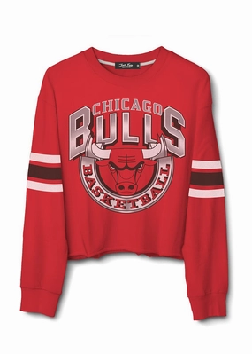Outdoor Fit Chicago Bulls Banner Crop Sweatshirt - Licorice