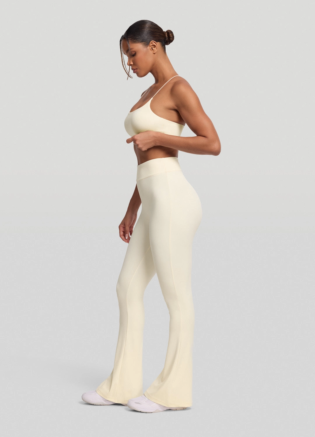 Indoor Wear High-Waisted Flared Leggings