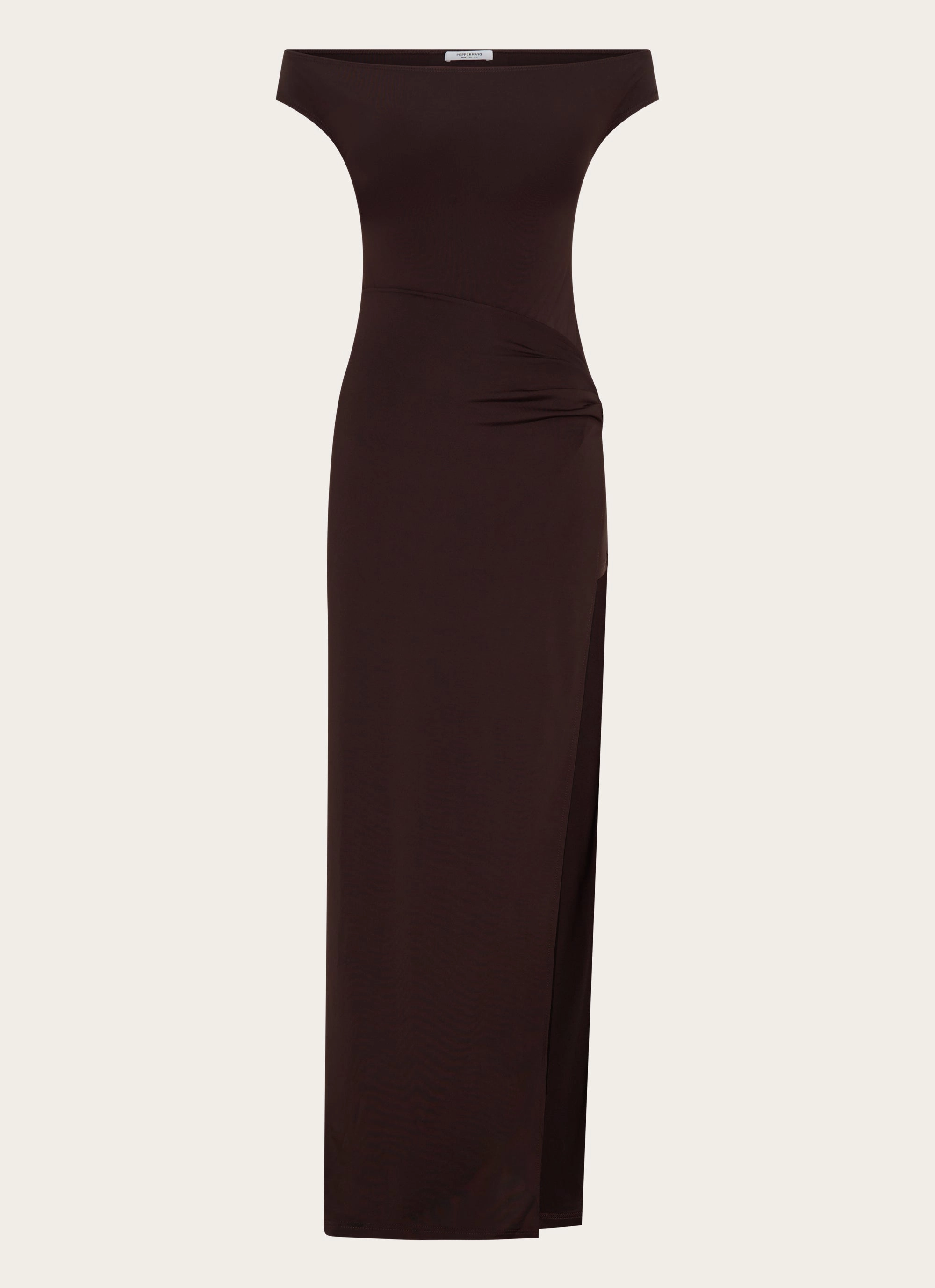 Abrasion-resistant Pearl-Detail Amerie Maxi Dress - Chocolate
