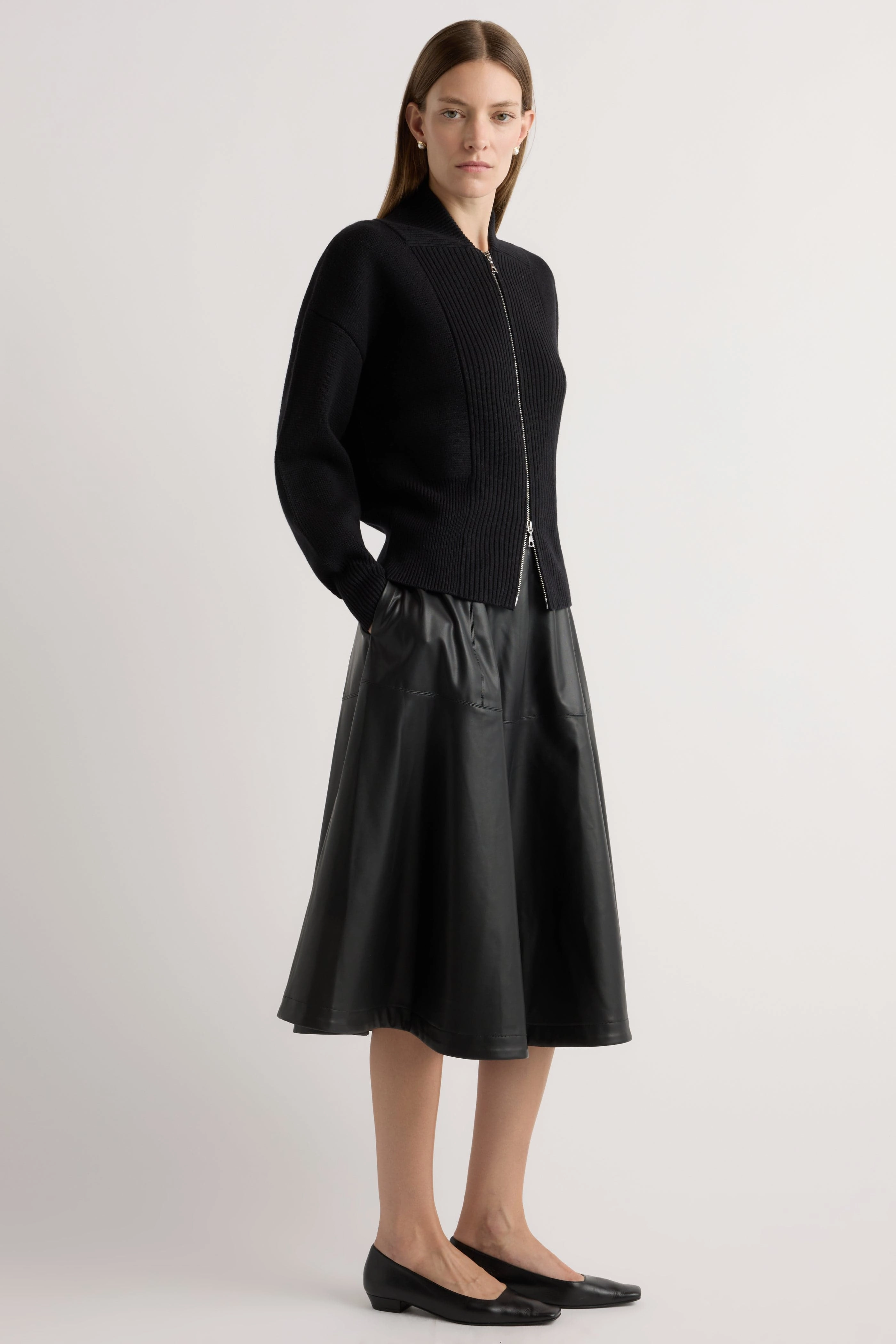 Fashionable Design Comfy Look Classic Layering Manning Organic Cotton-Wool Zip Cardigan