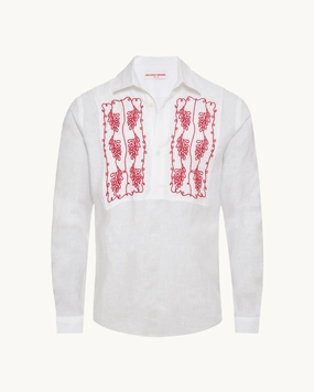 Ridley Linen Embroidery Moisture Wicking Layer