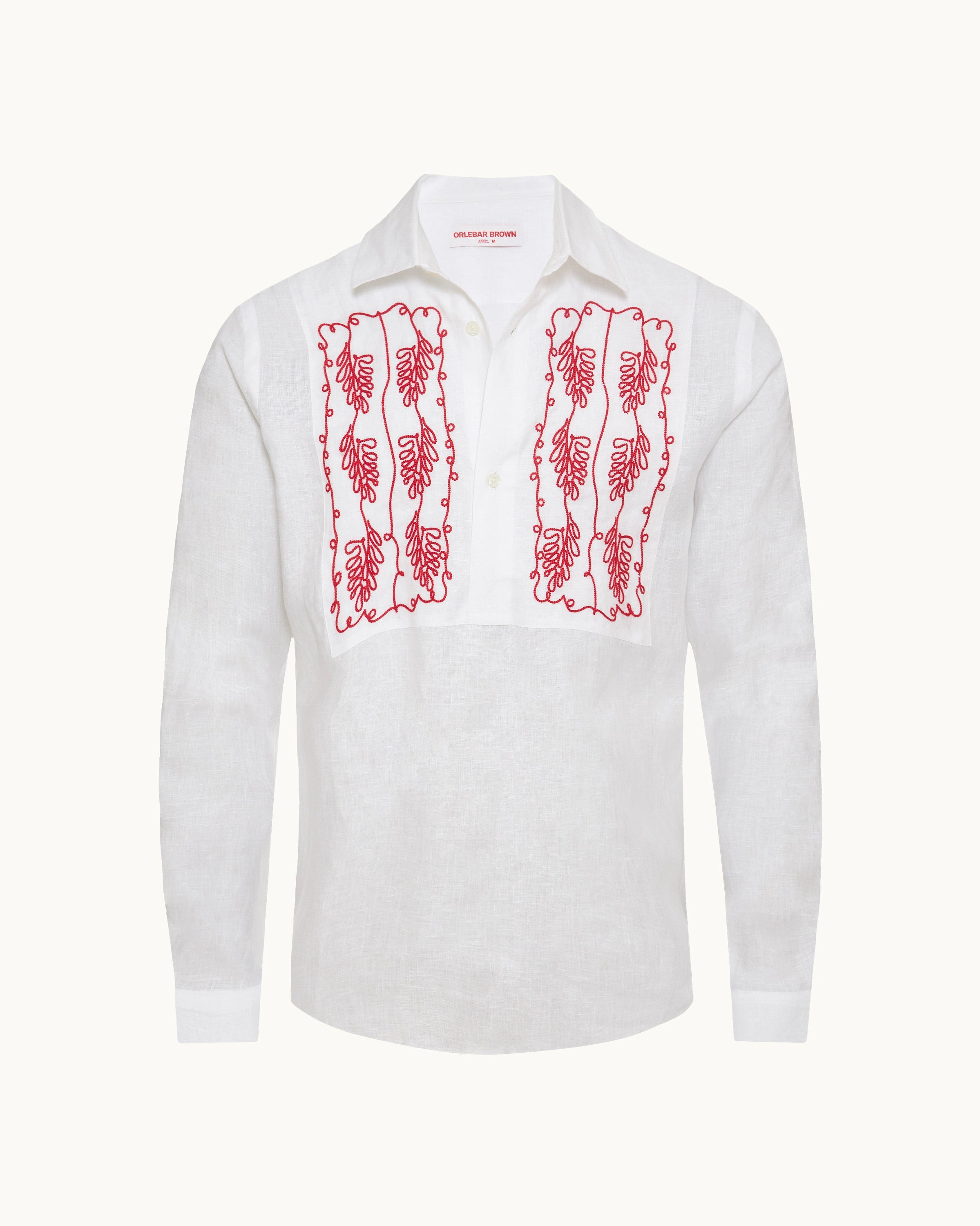 Ridley Linen Embroidery Moisture Wicking Layer