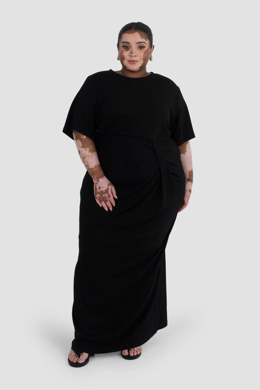 QuickDryTechnology MARNIE RIB DRESS BLACK