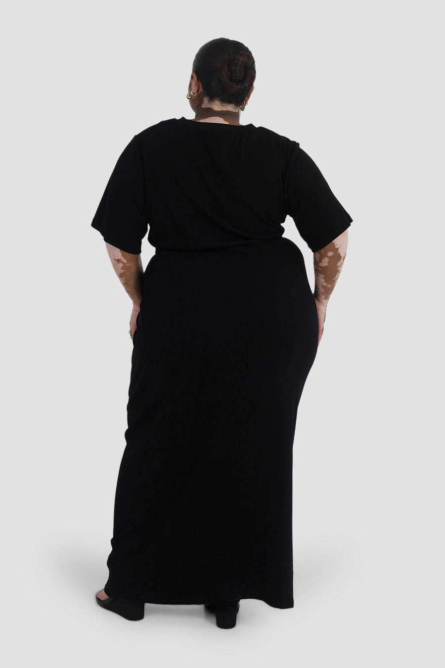 Mood Flex Resort Vibes MARNIE RIB DRESS BLACK