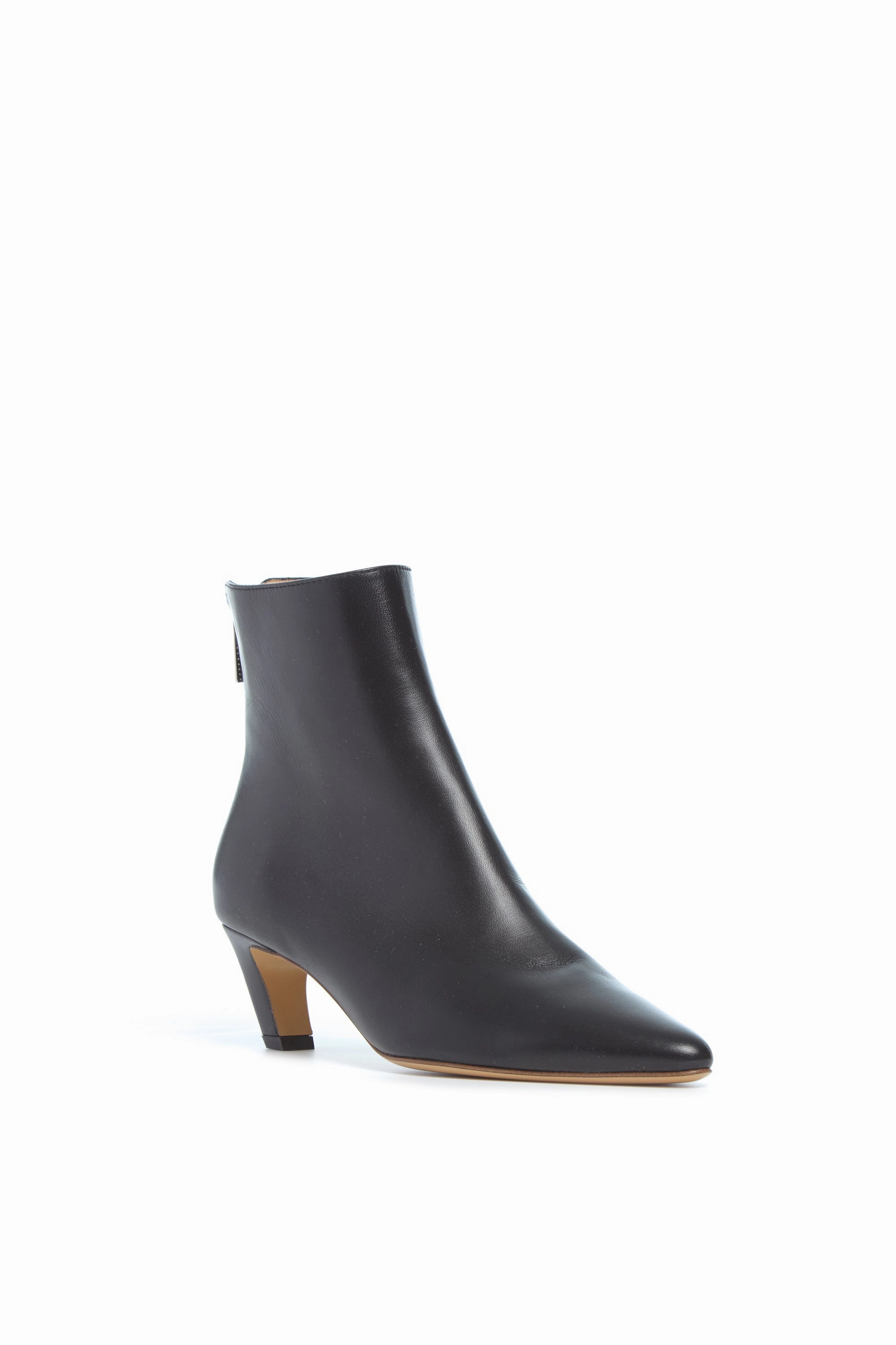 Clayton Ankle Boot in Black Leather Dynamic Cushioning