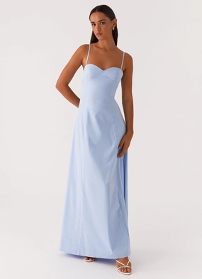 Clear As Day Maxi Dress - Blue Happy Fit Timeless Comfort Wear