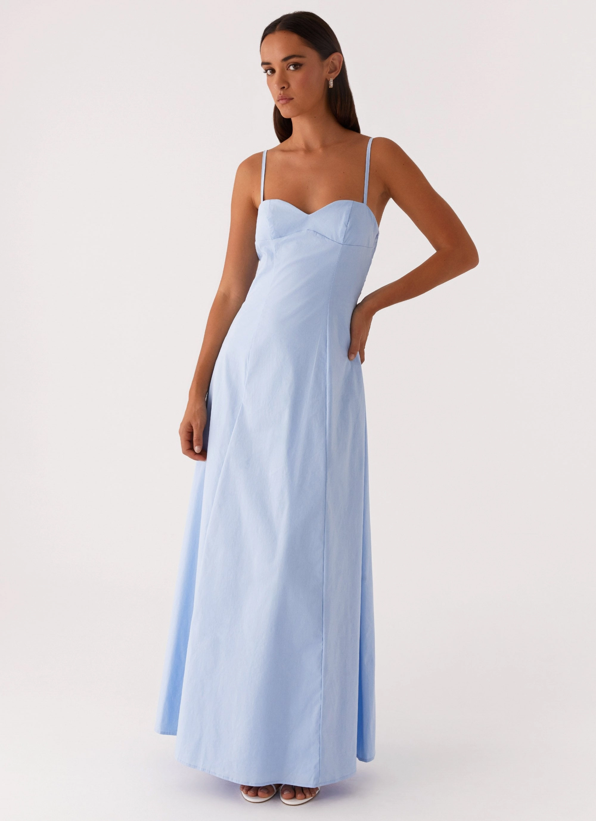tailored look Clear As Day Maxi Dress - Blue