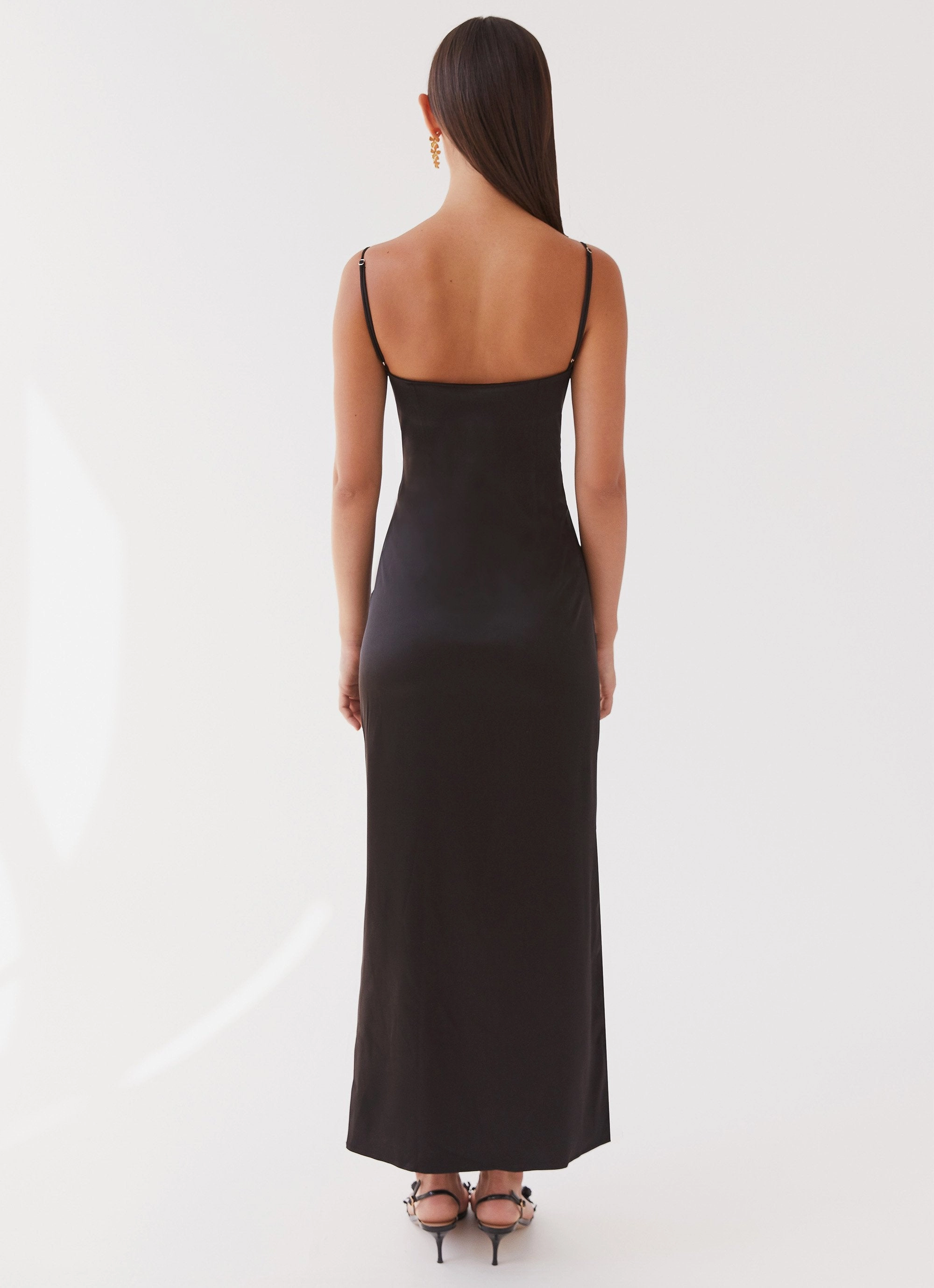 Close To You Maxi Dress - Black Visual Balance Smart Wear