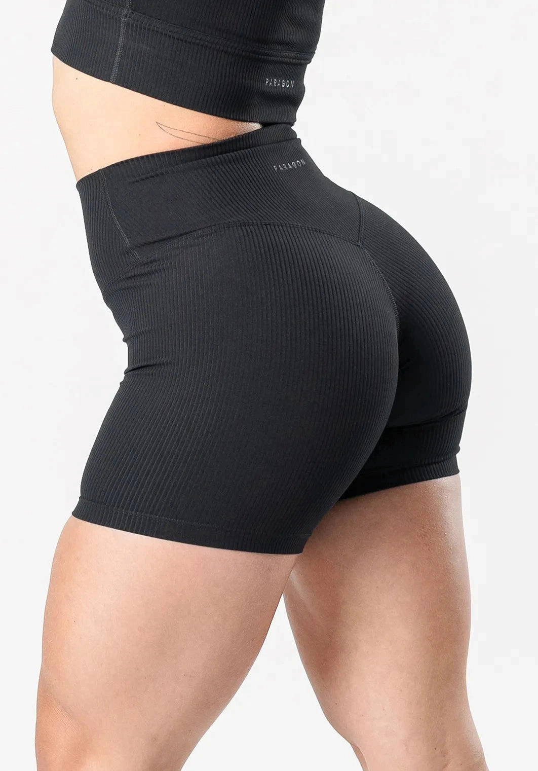 CloudRib? Original Sculptseam? Short 5" Black Dual Zone Ventilation Temperature Regulating Blend