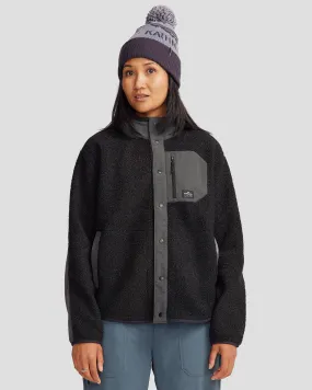 No Smell Co-Z High Pile Women's Jacket v3 - Black Stingray