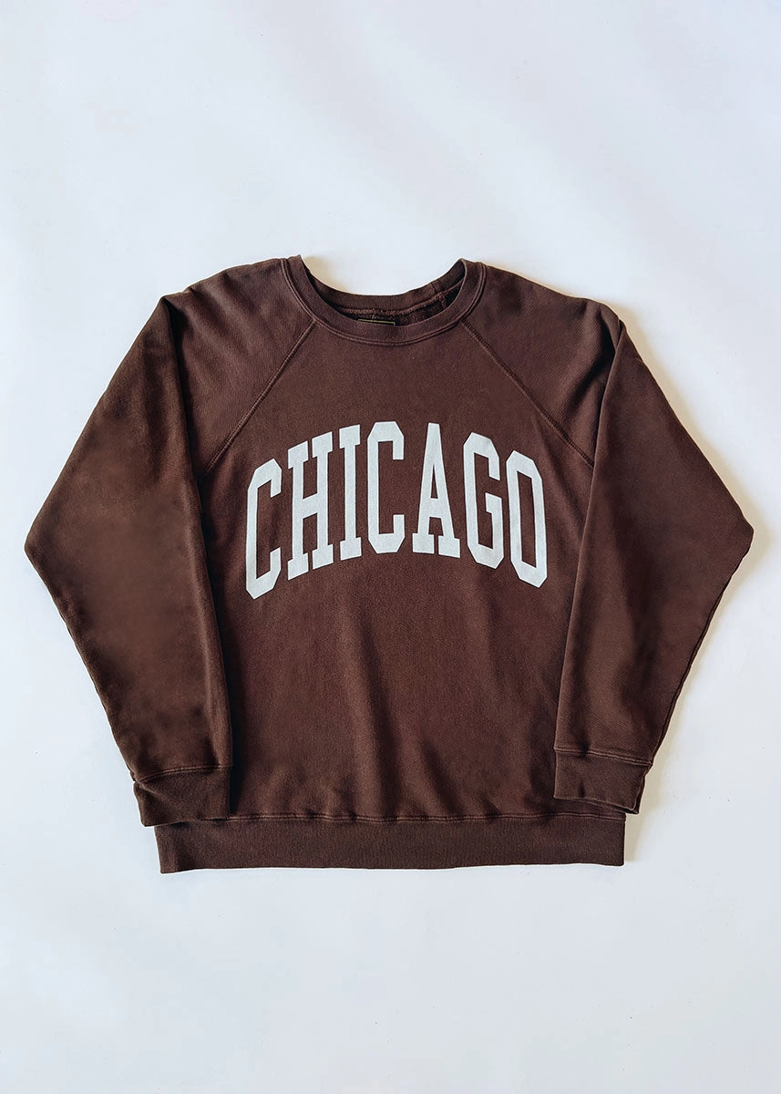 Chicago Classic Crew Sweatshirt - Vintage Chocolate Everyday Chic