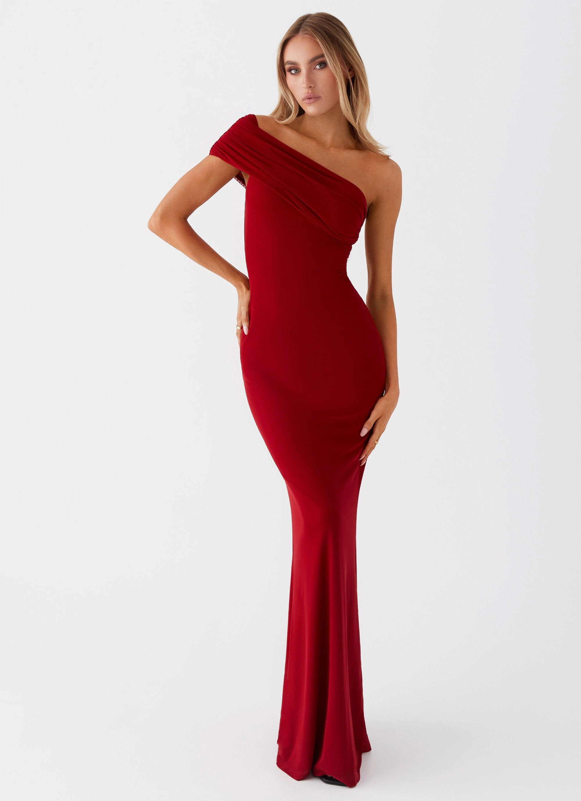Simple formal dress Reine Maxi Dress - Red