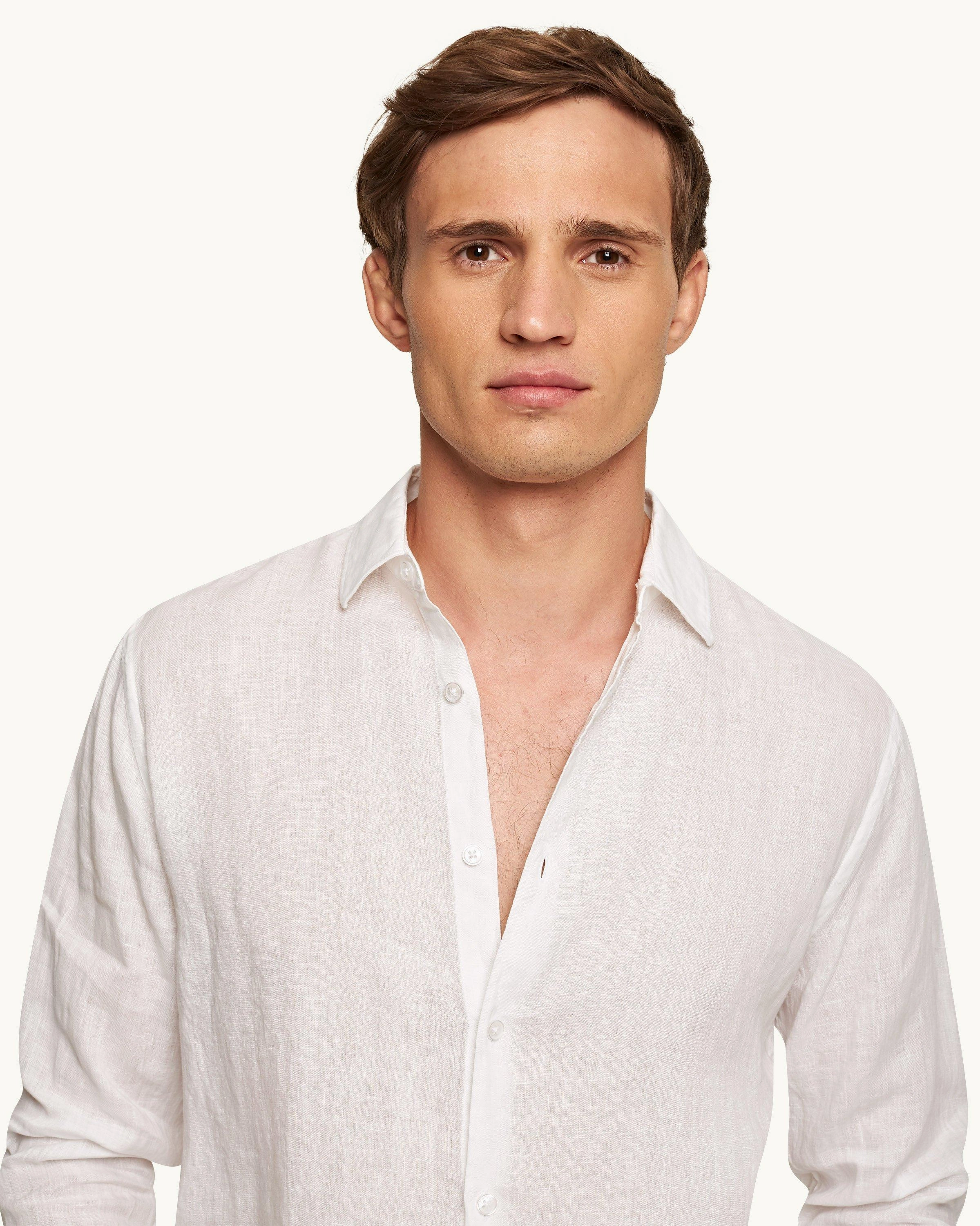 Giles Linen Adjustable Cuffs Neutral Tones