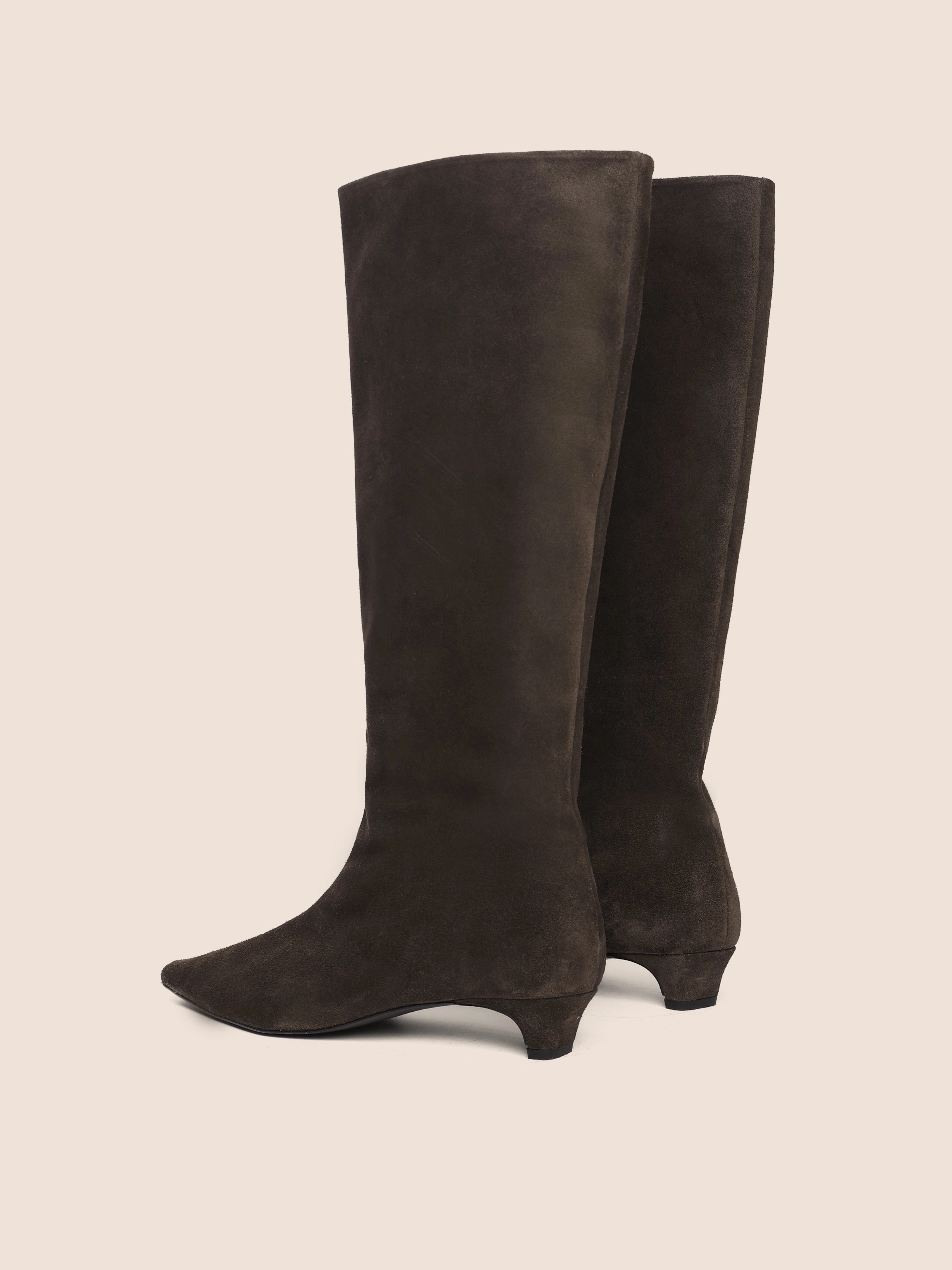 Novelda Brown Suede Boot Wind Resistant