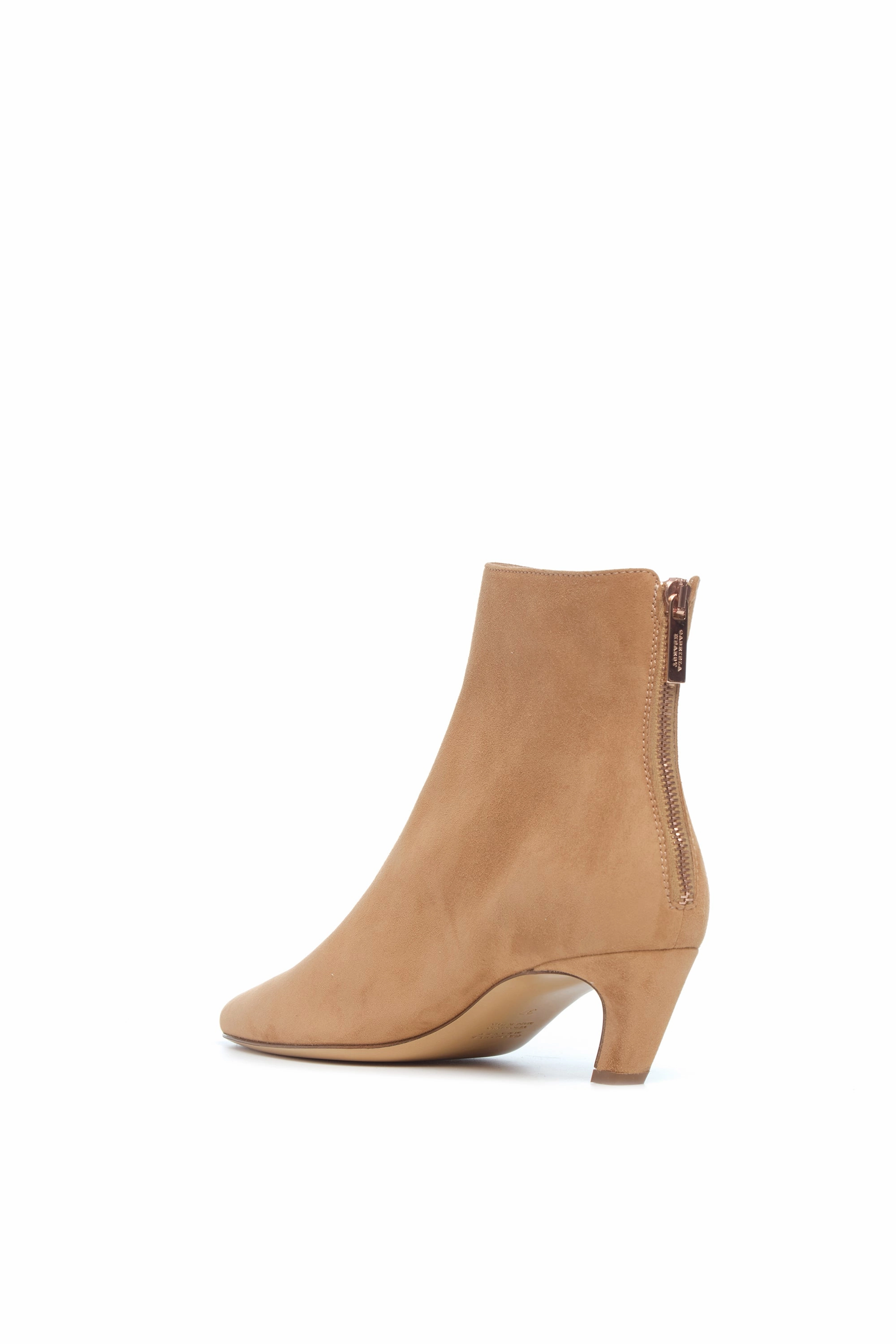 Clayton Ankle Boot in Dark Camel Suede Seamless Comfort Trail Exploration