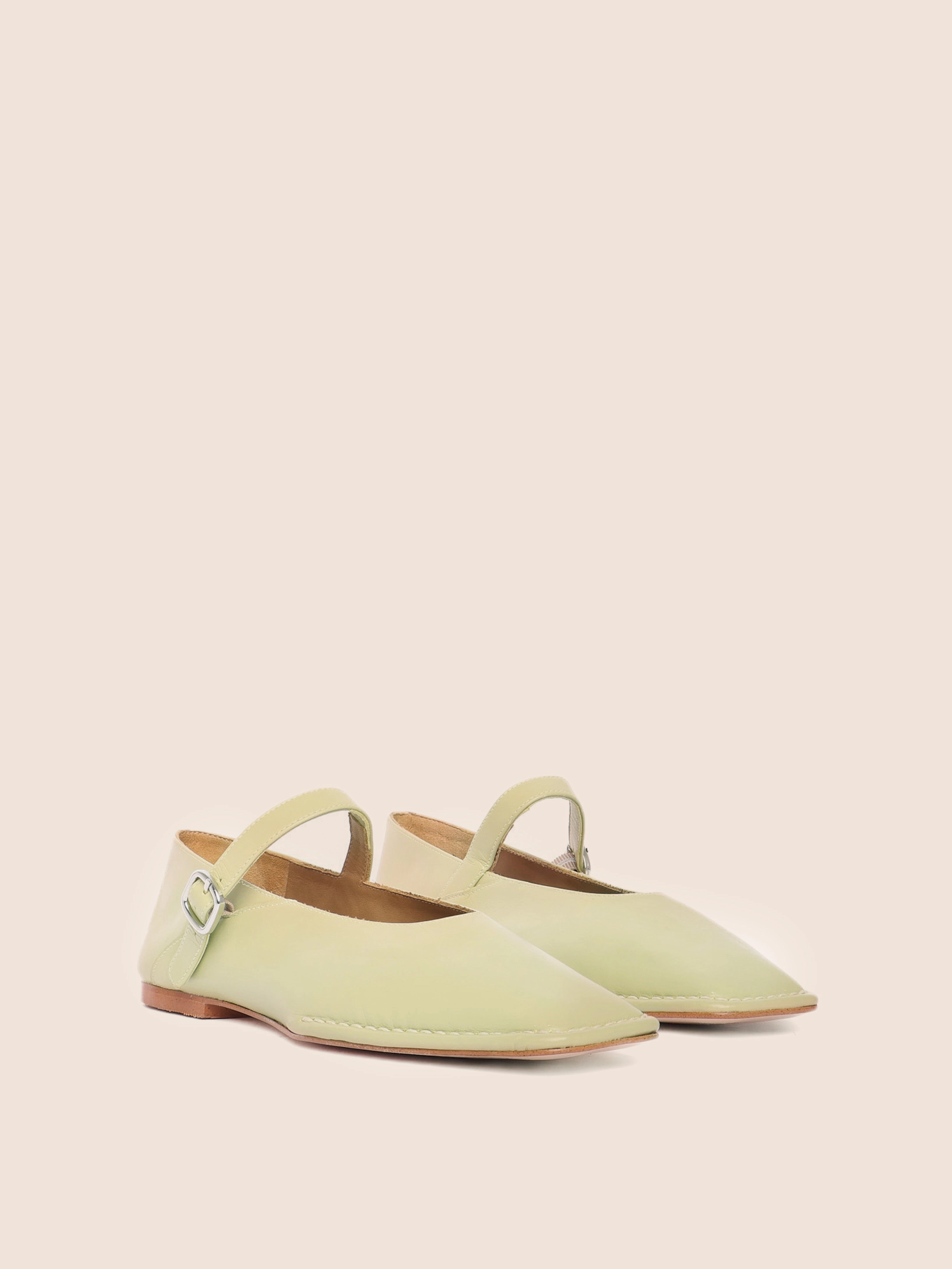 Osuna Pistachio Ballerina Supportive Flats