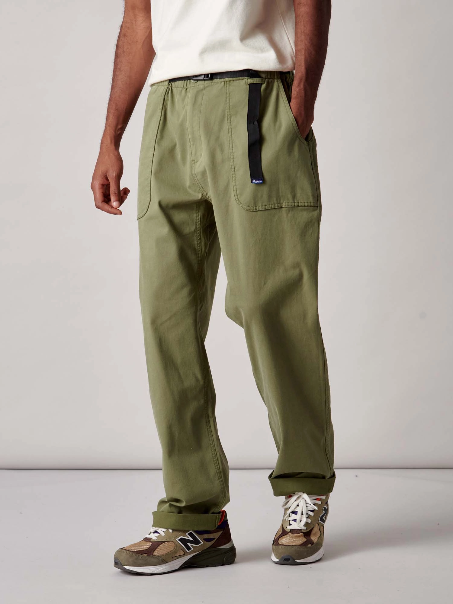 Flex Foam Inserts Non Slip Waistband Felton Trouser in Olivine