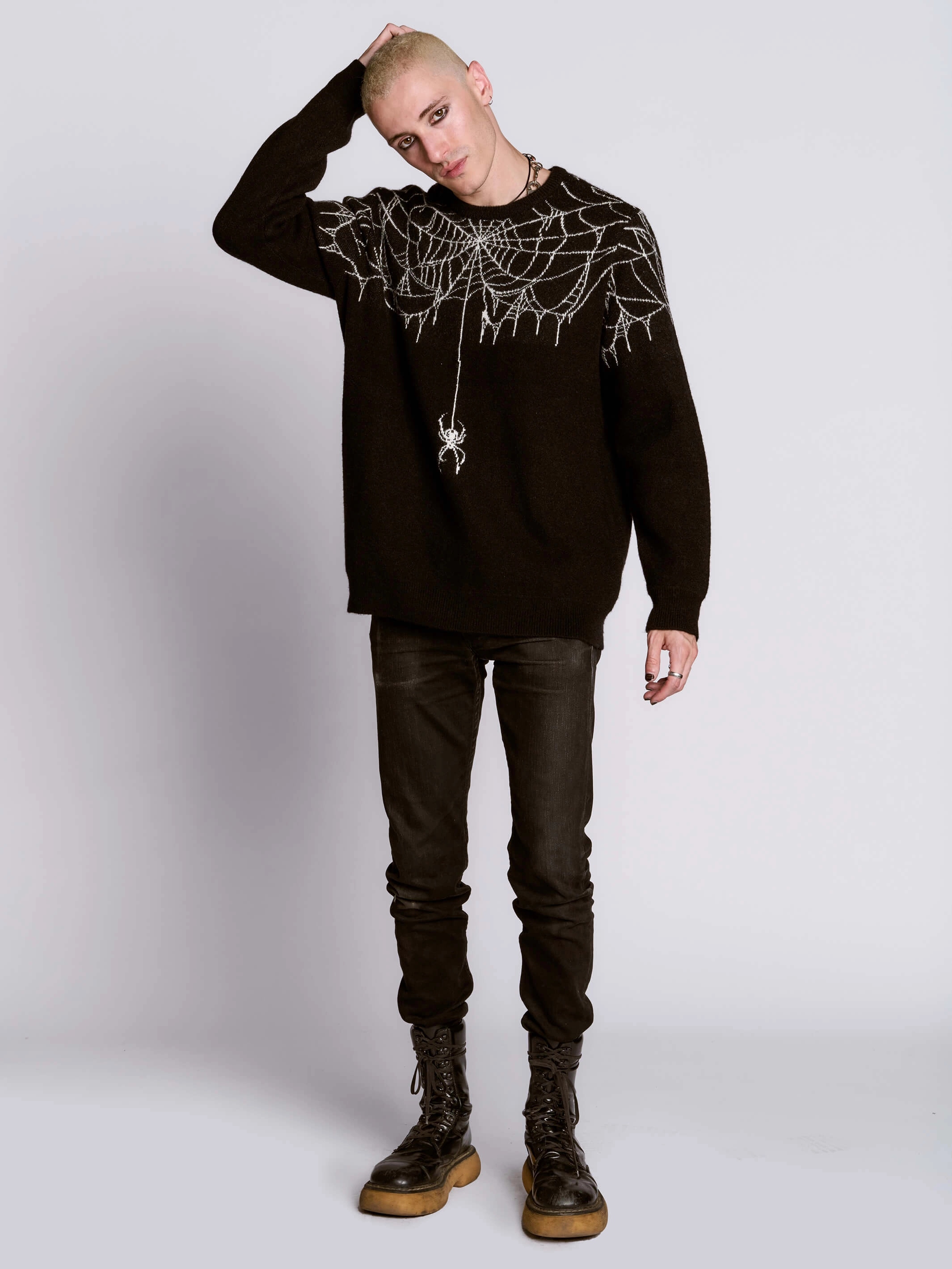 Spiderweb Sweater Cold Weather Knitwear