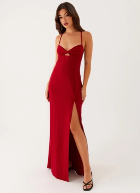 Heartbreaker Maxi Dress - Deep Red All-Occasion Wear