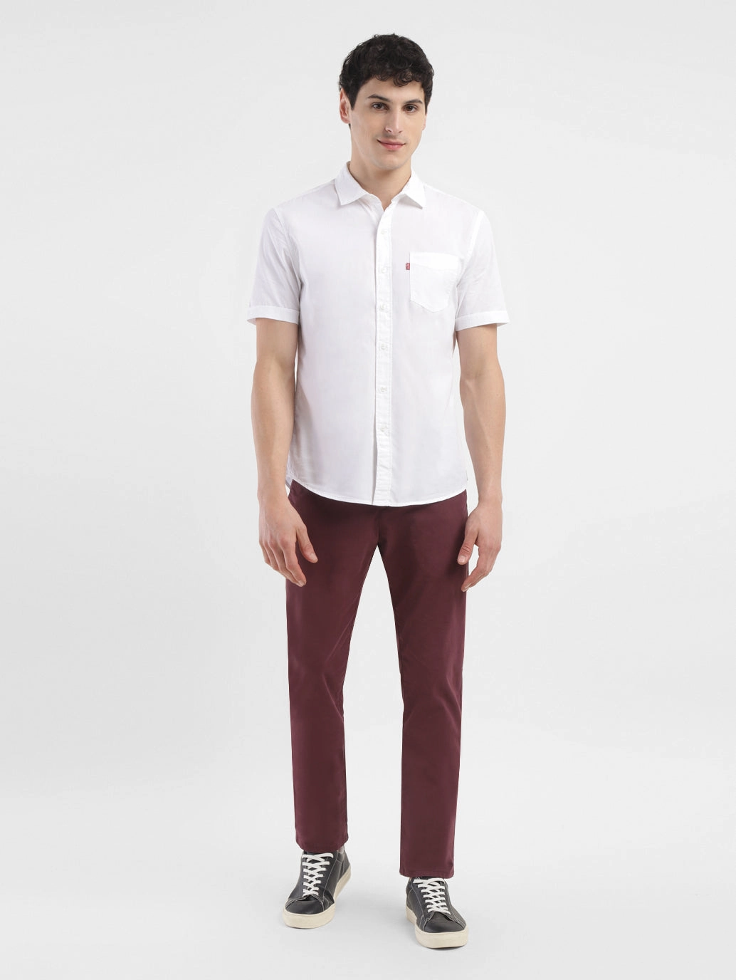 Day-to-Day Wear Men's 511 Maroon Slim Fit Chinos