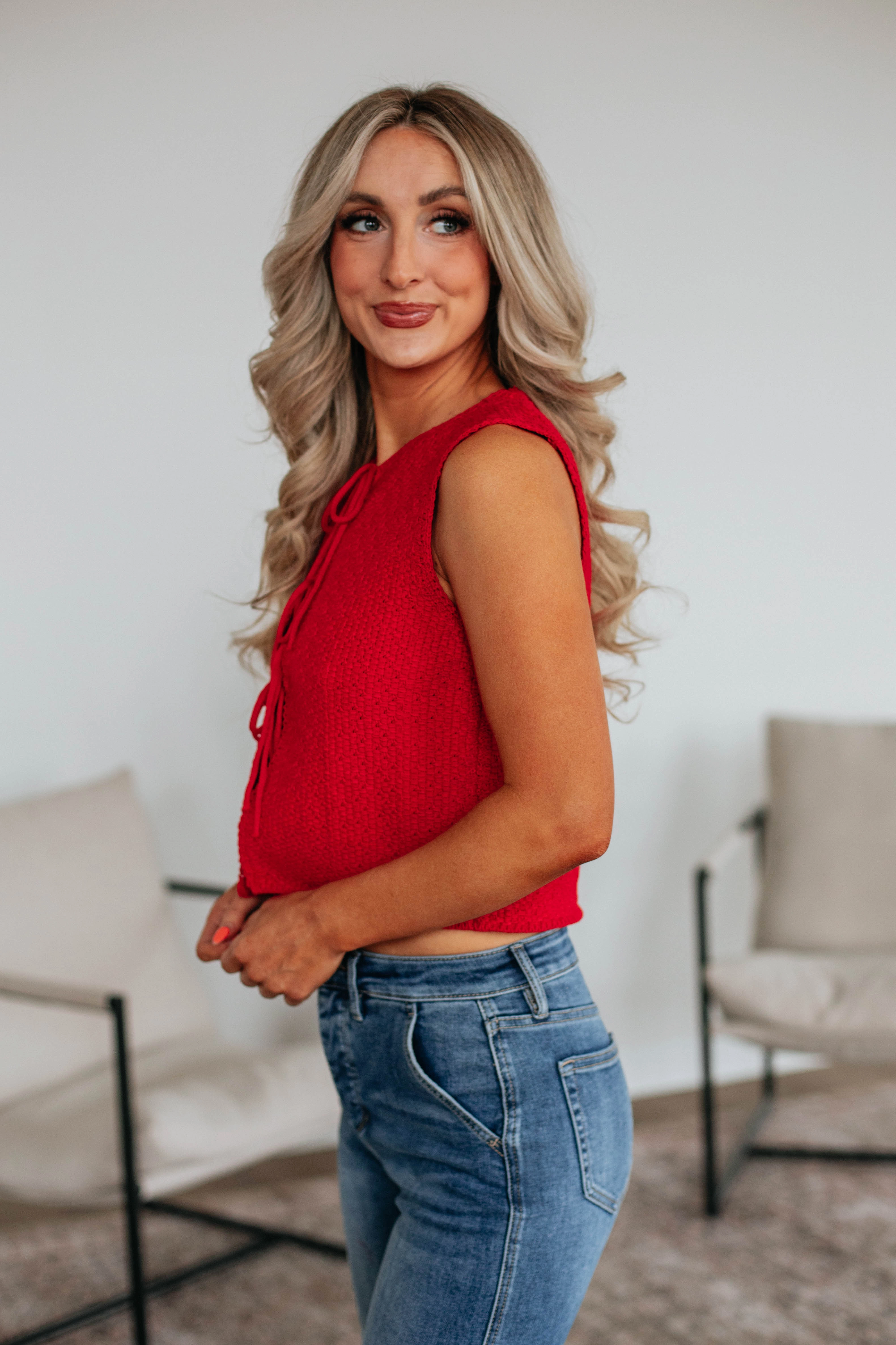 Stretchable Comfort Comfy Essentials Athena Knit Top