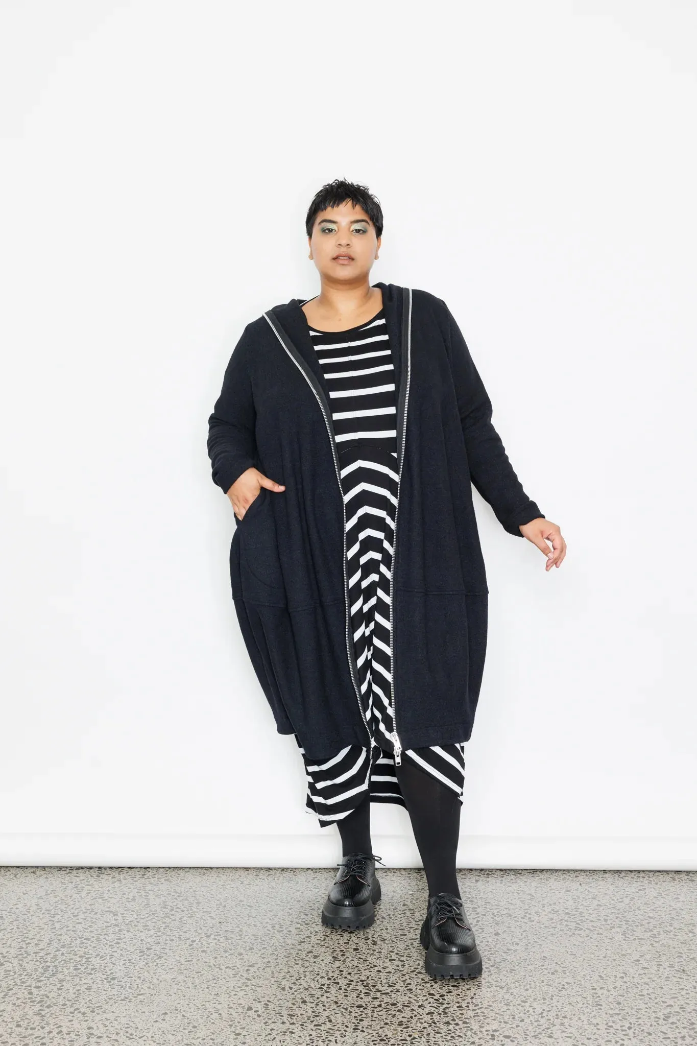 Eco Conscious Dye Process Lala - 087NZ Sculpture Coat