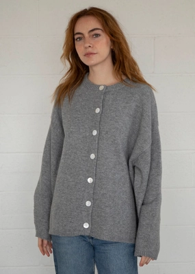 Comfort Stretch Fit Quick Knit Juniper Cardigan - Heather Grey
