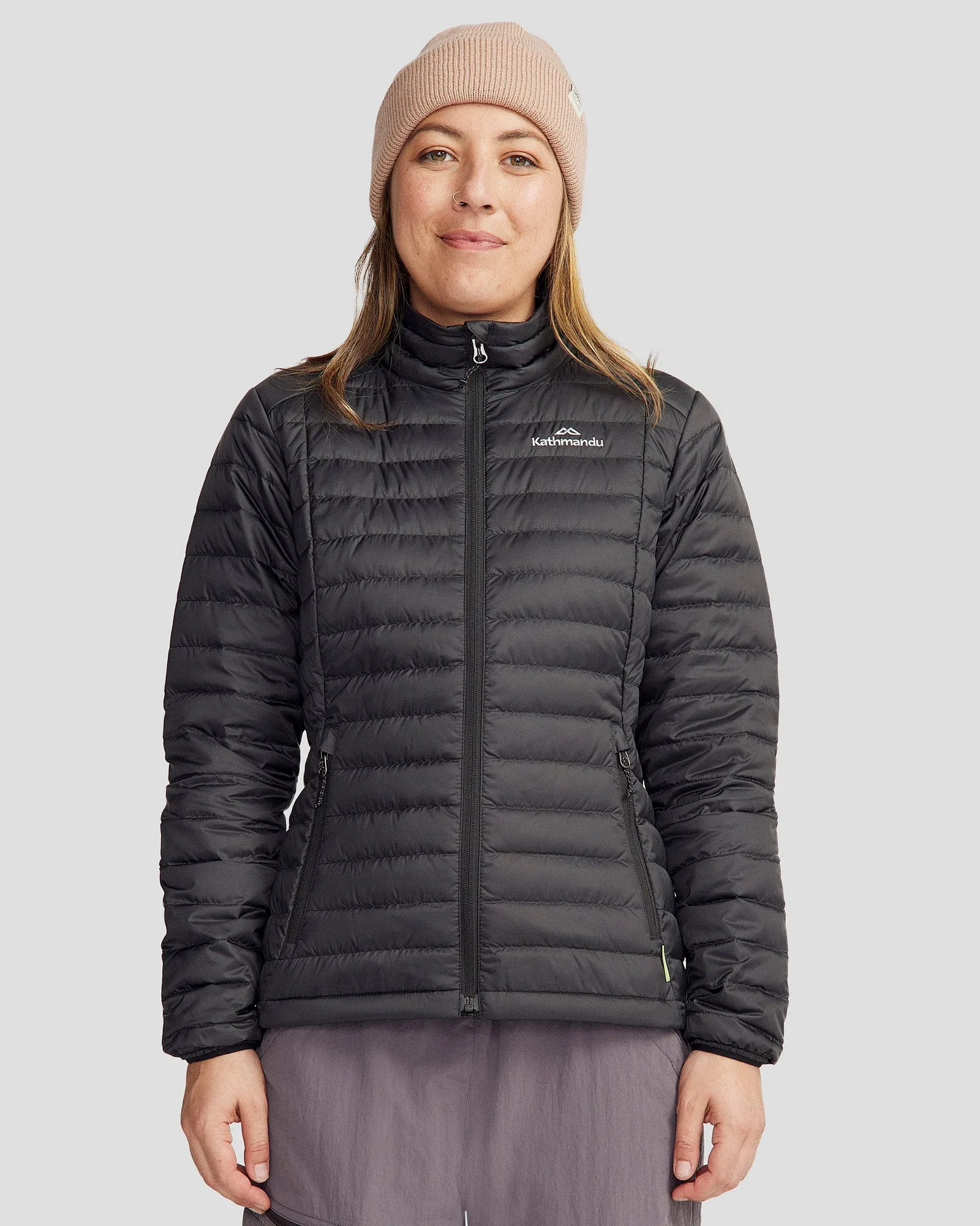 Women's Heli 600 Fill Lightweight Down Jacket - Black Universal Fit Framework Hidden Ventilation