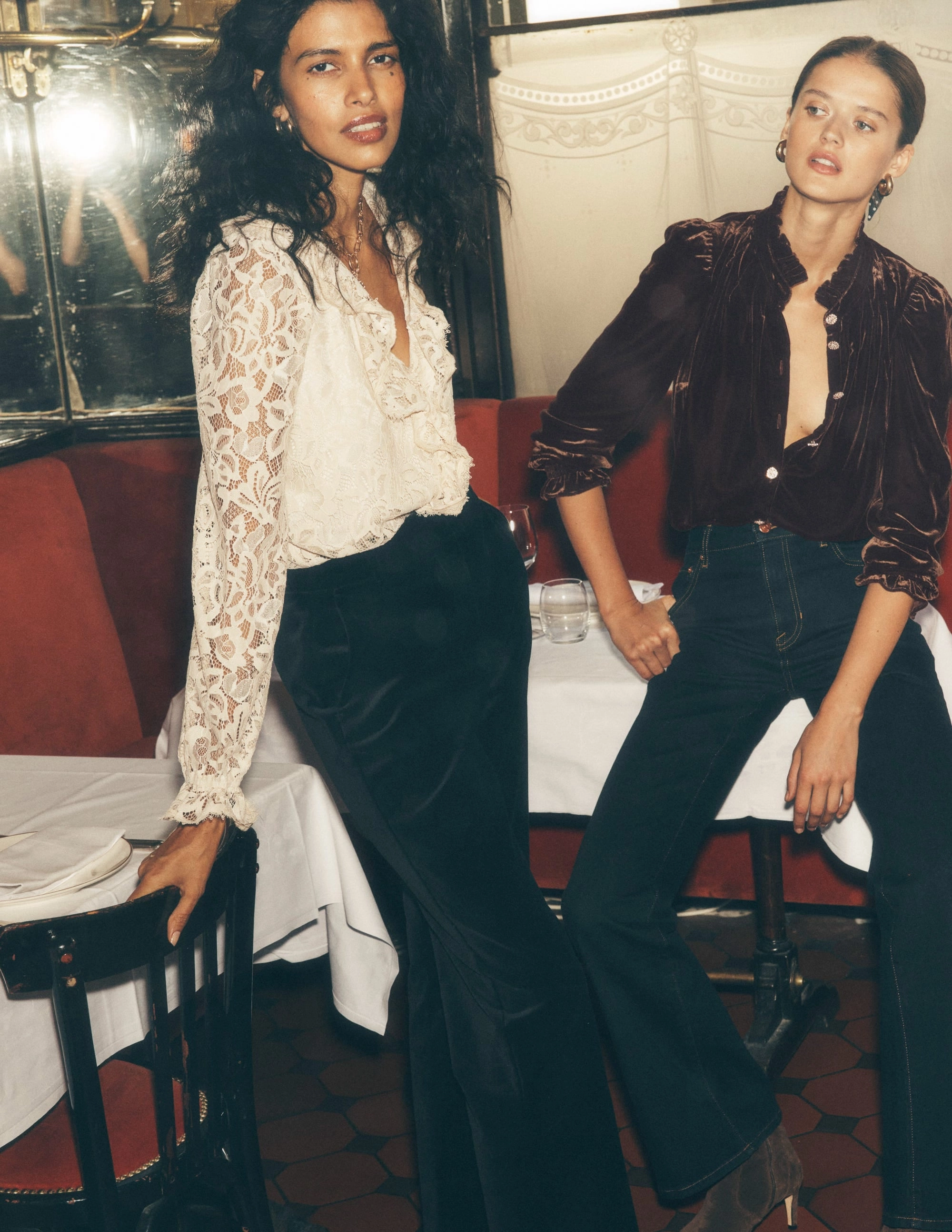 Canonbury Velvet Trousers-Black Packable Fit