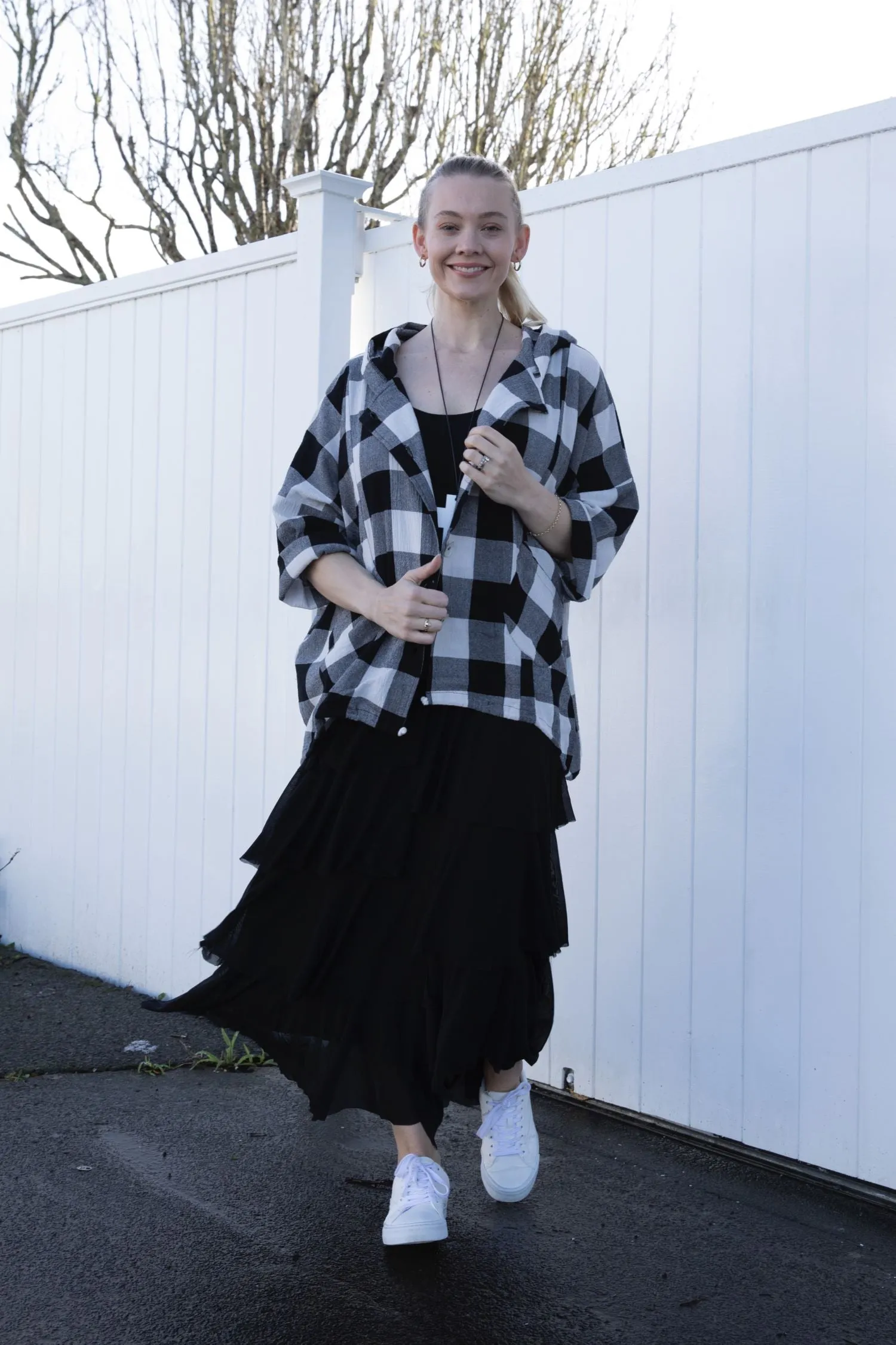 Durable zipper pull Knee Length Magazine - 2023SS-05 Brigitte Hooded Jacket - Exclusive