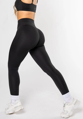 Reluna Defined Sculptseam? Plus Legging Black Minimalist Style Elastic waist