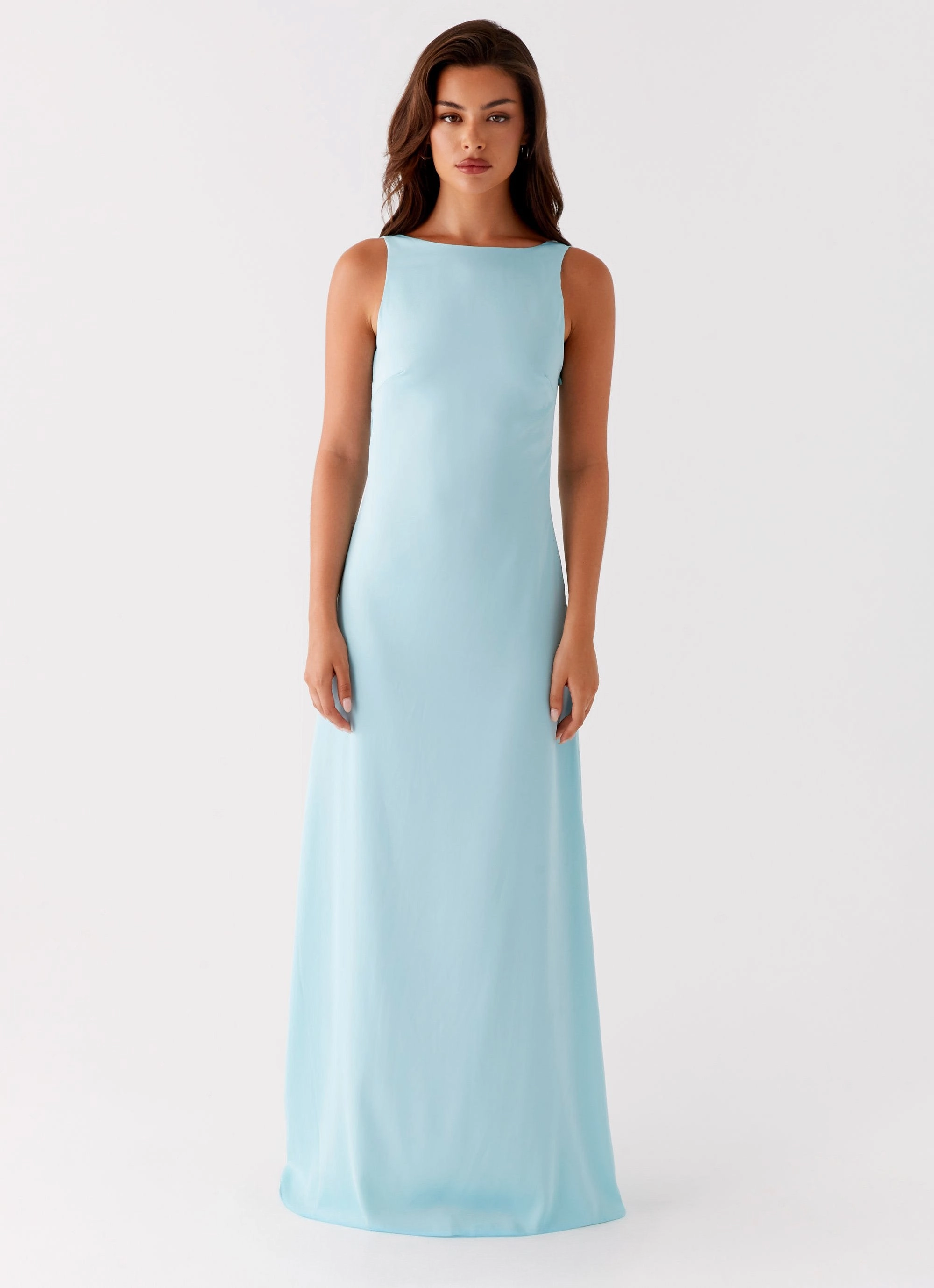 Ronnie Maxi Dress - Blue Fluid Fabric