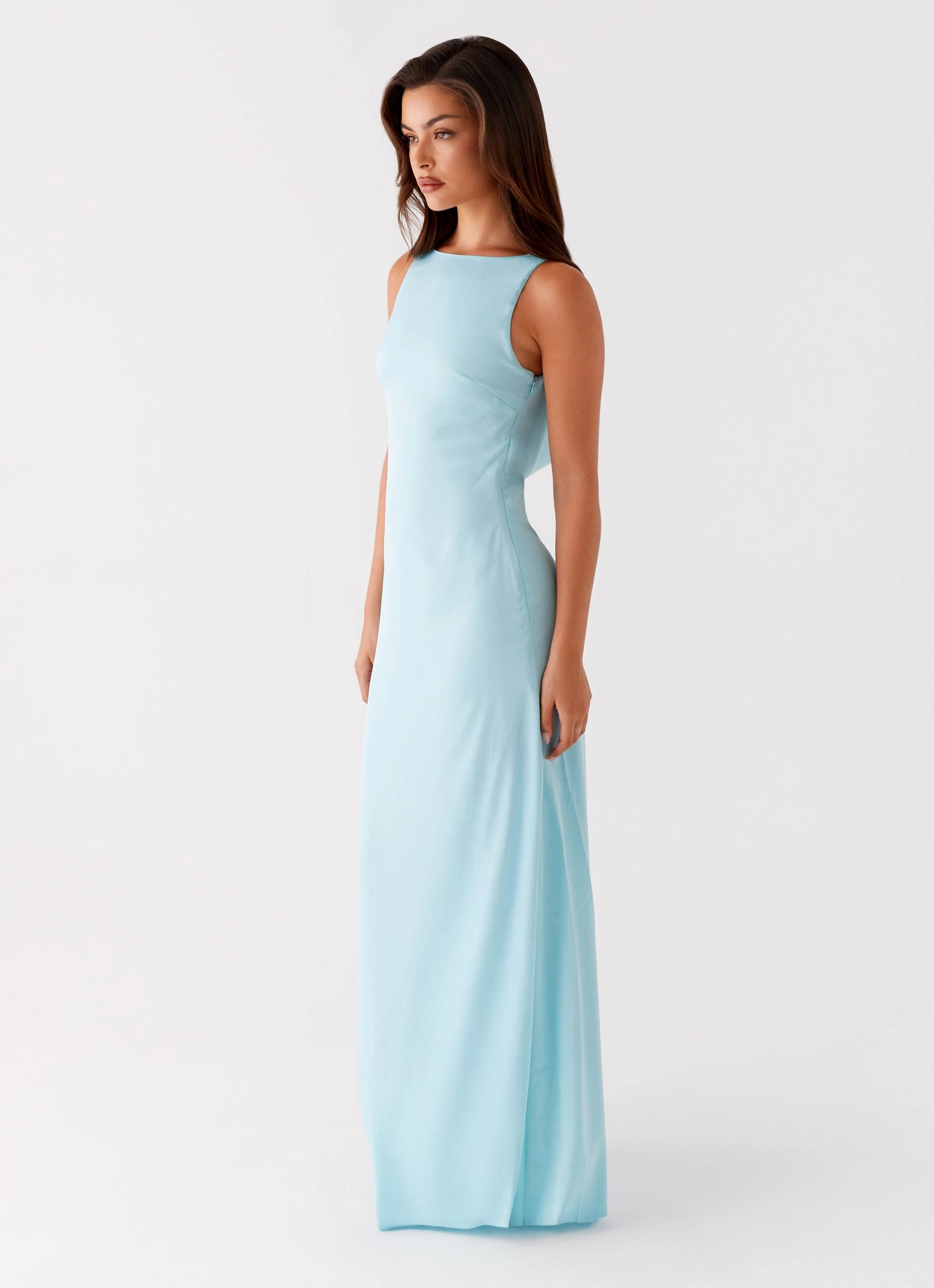 Ronnie Maxi Dress - Blue Flawless Waistband Fit