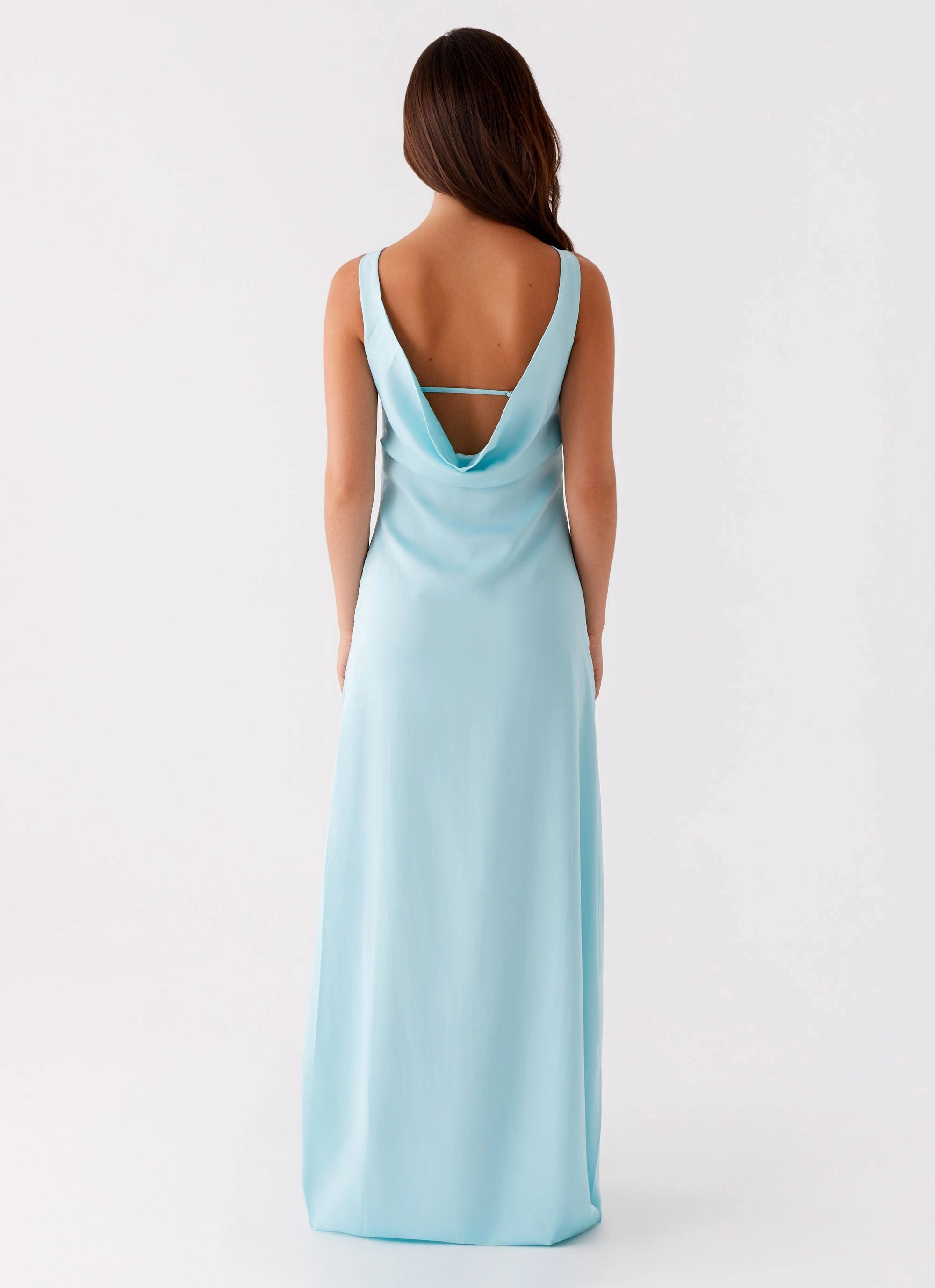 Semi Formal Relaxed work dress Ronnie Maxi Dress - Blue