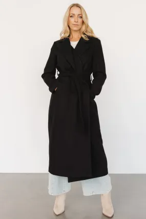 Glenwood Coat | Black Cotton Twill