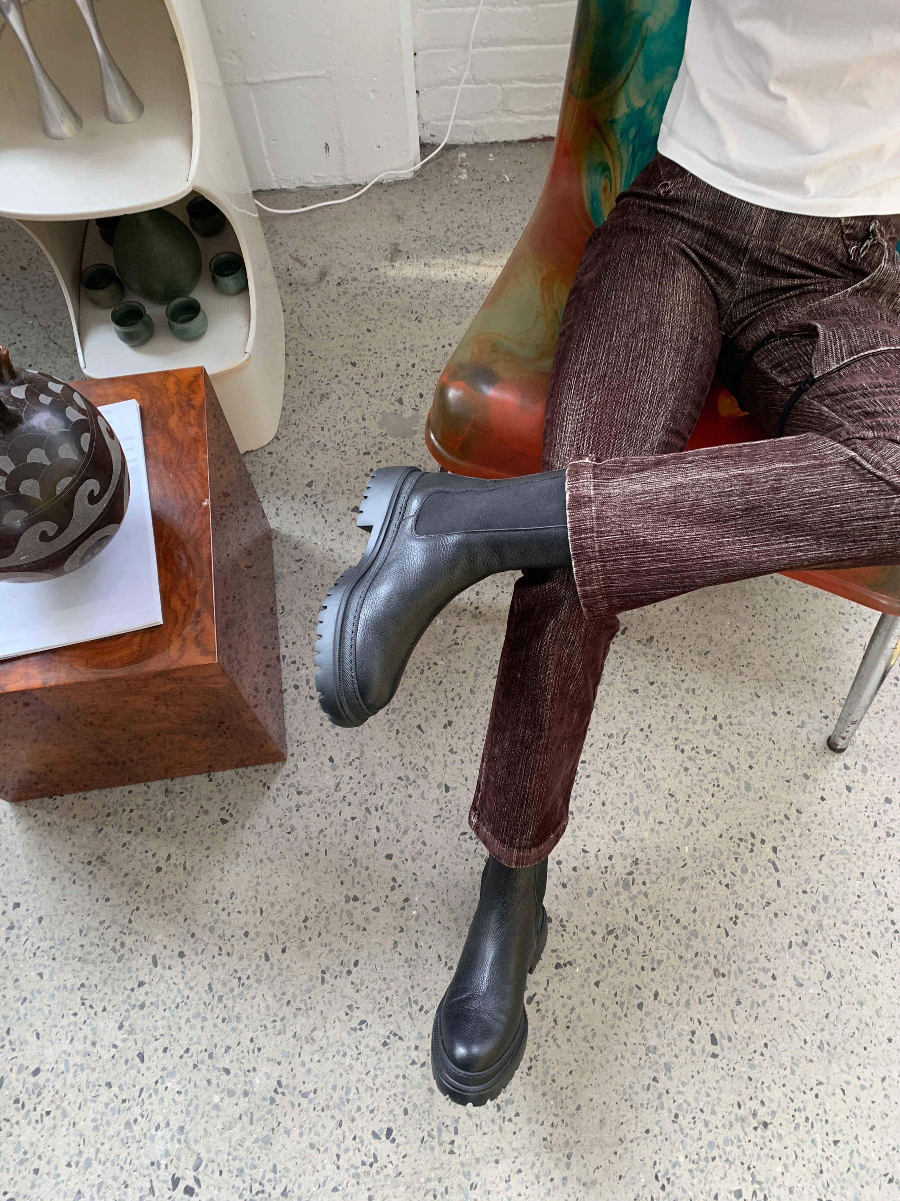 Cortina Black Lined Boot Classic Appearance