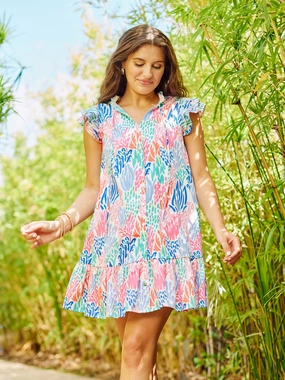 FINAL SALE - Abby Dress | Coral Cove Royal Soft Feel