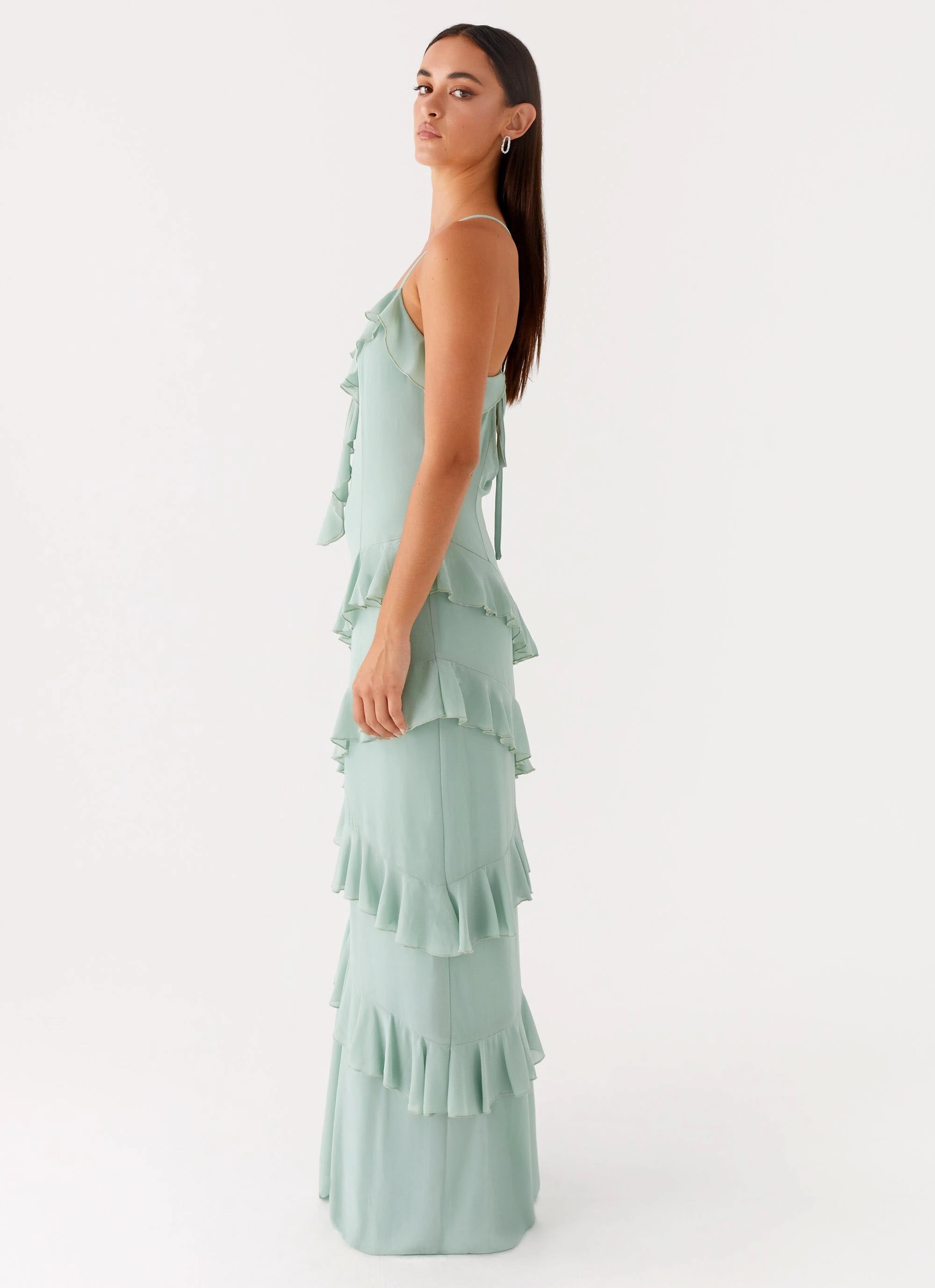 Country Club Maxi Dress - Sage Comfortable Layering
